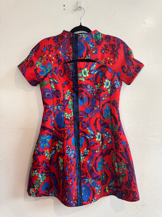 Versace multi print mini dress - size L