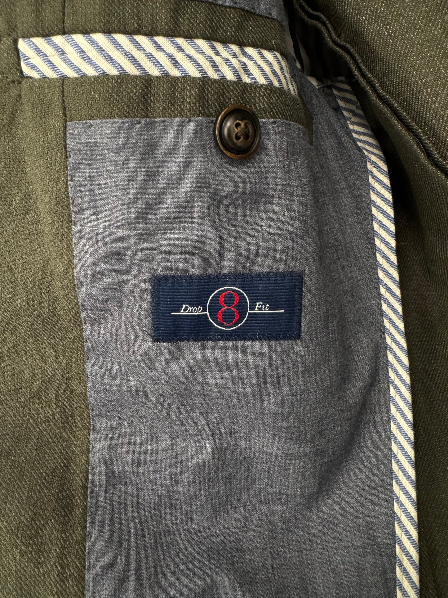 MJ Bale Olive Linen Blazer - Size 36