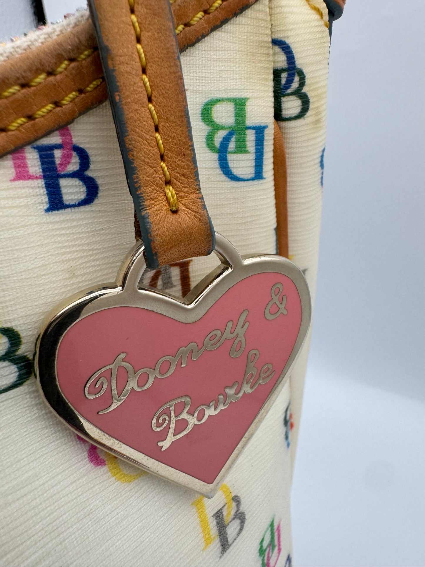 Vintage Dooney & Bourke monogram shoulder bag