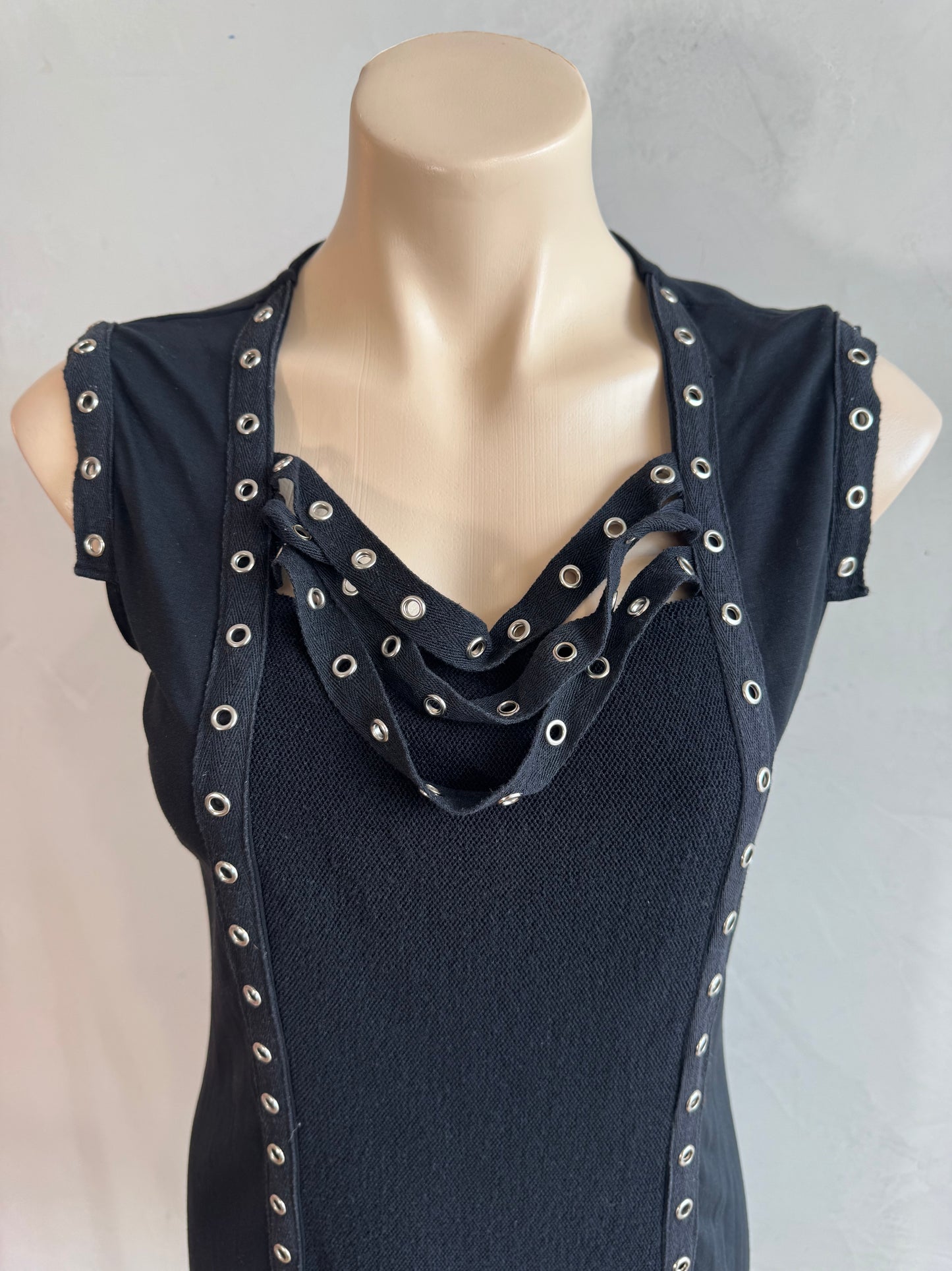 WarwickJones Black Studded Dress - size 12