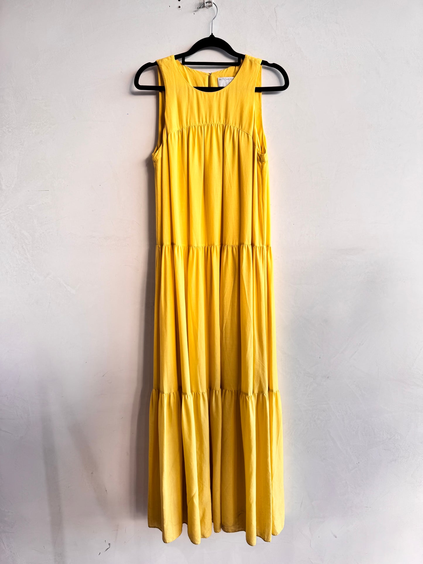 Witchery Maxi Yellow Dress - size 8