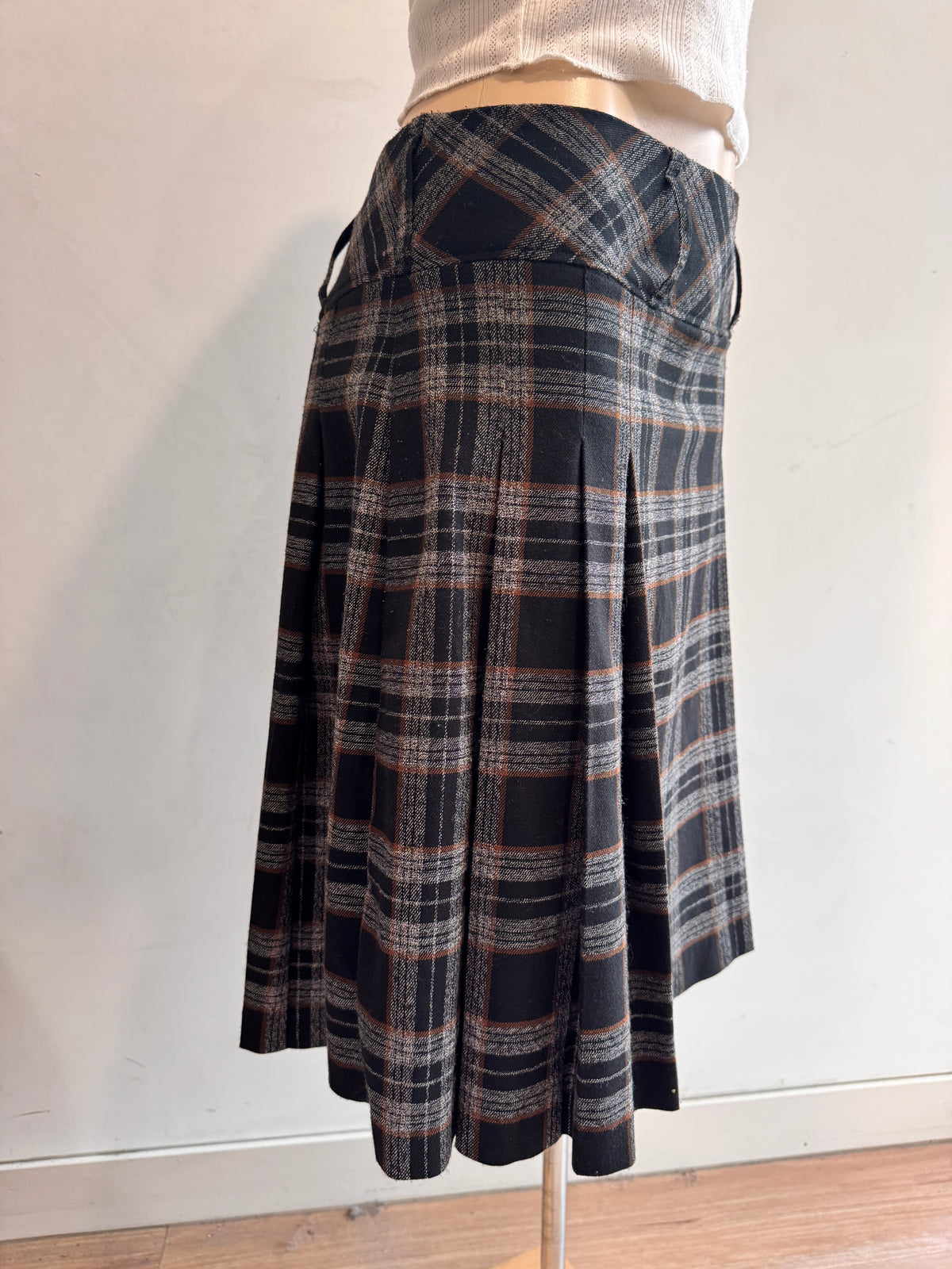 Vintage Crossroads plaid skirt - size 16