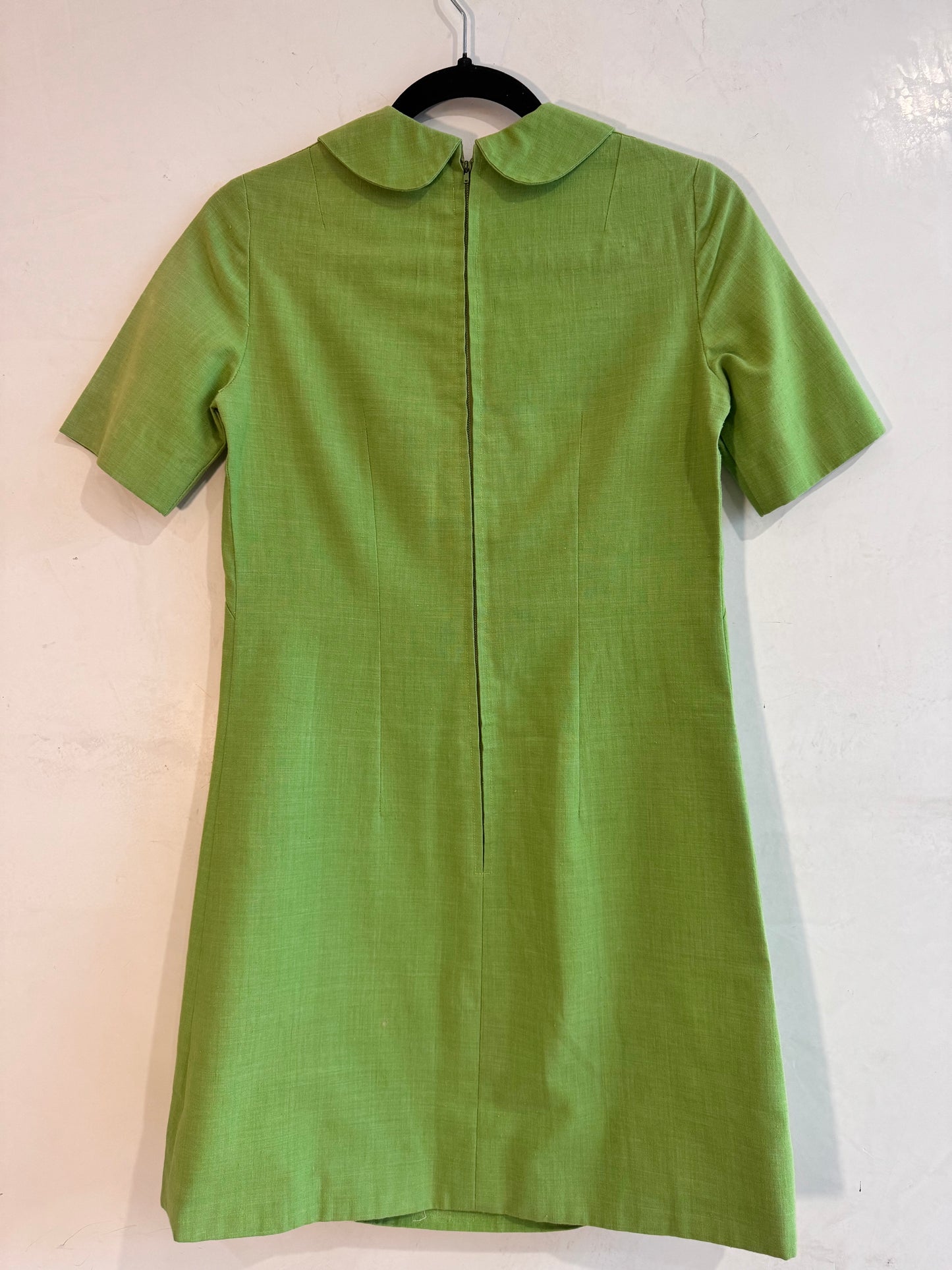 Retro Green Apple Mini Dress - size 8