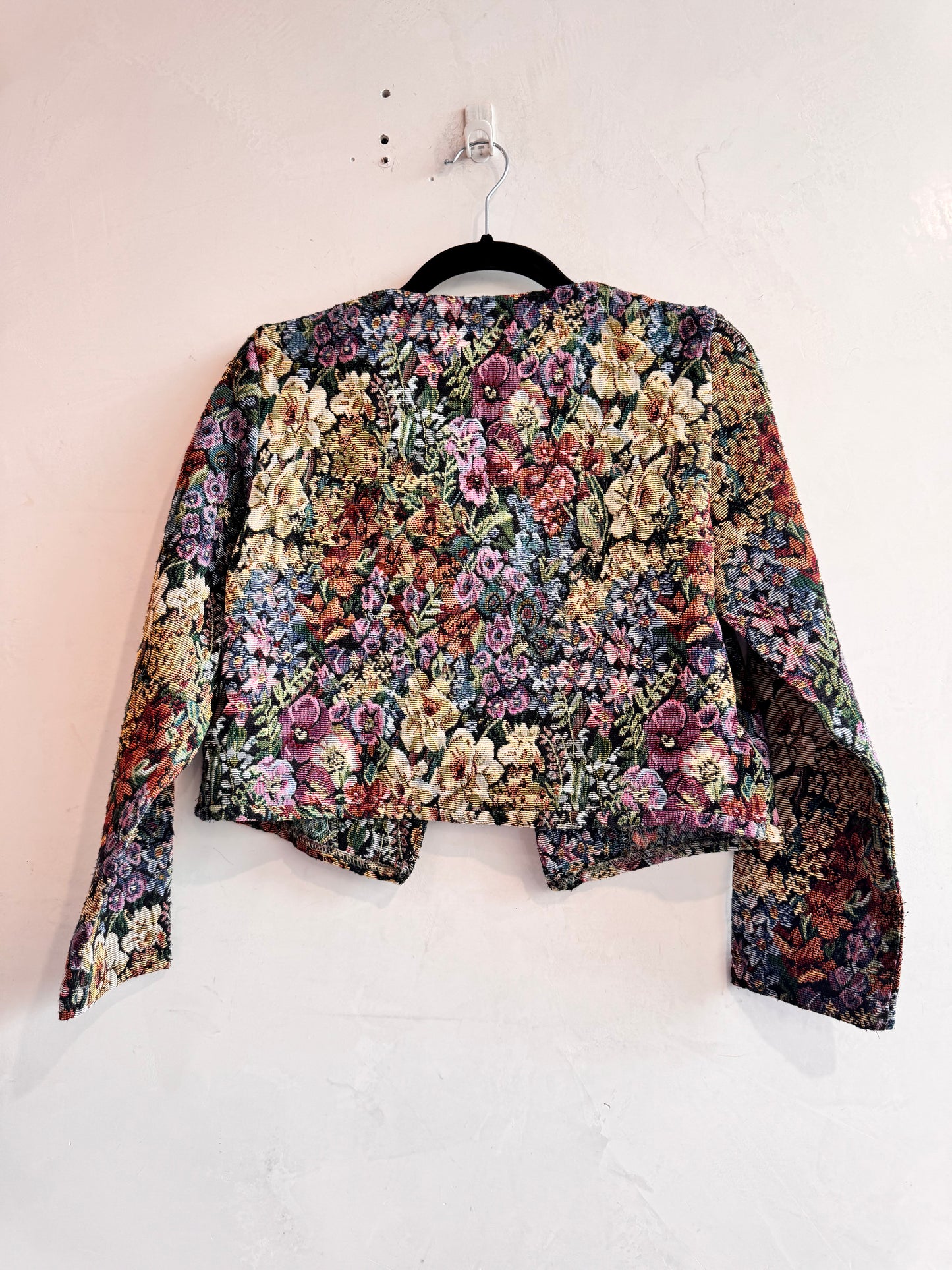 Crop tapestry Jacket- size XS