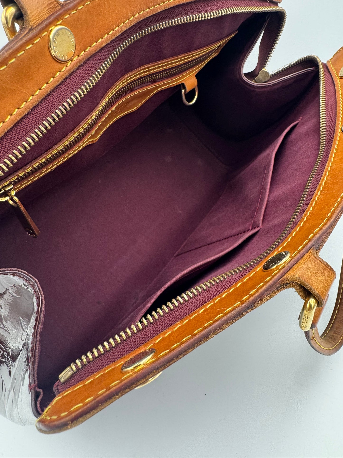 LOUIS VUITTON 2012 Monogram Vernis Brea MM Satchel