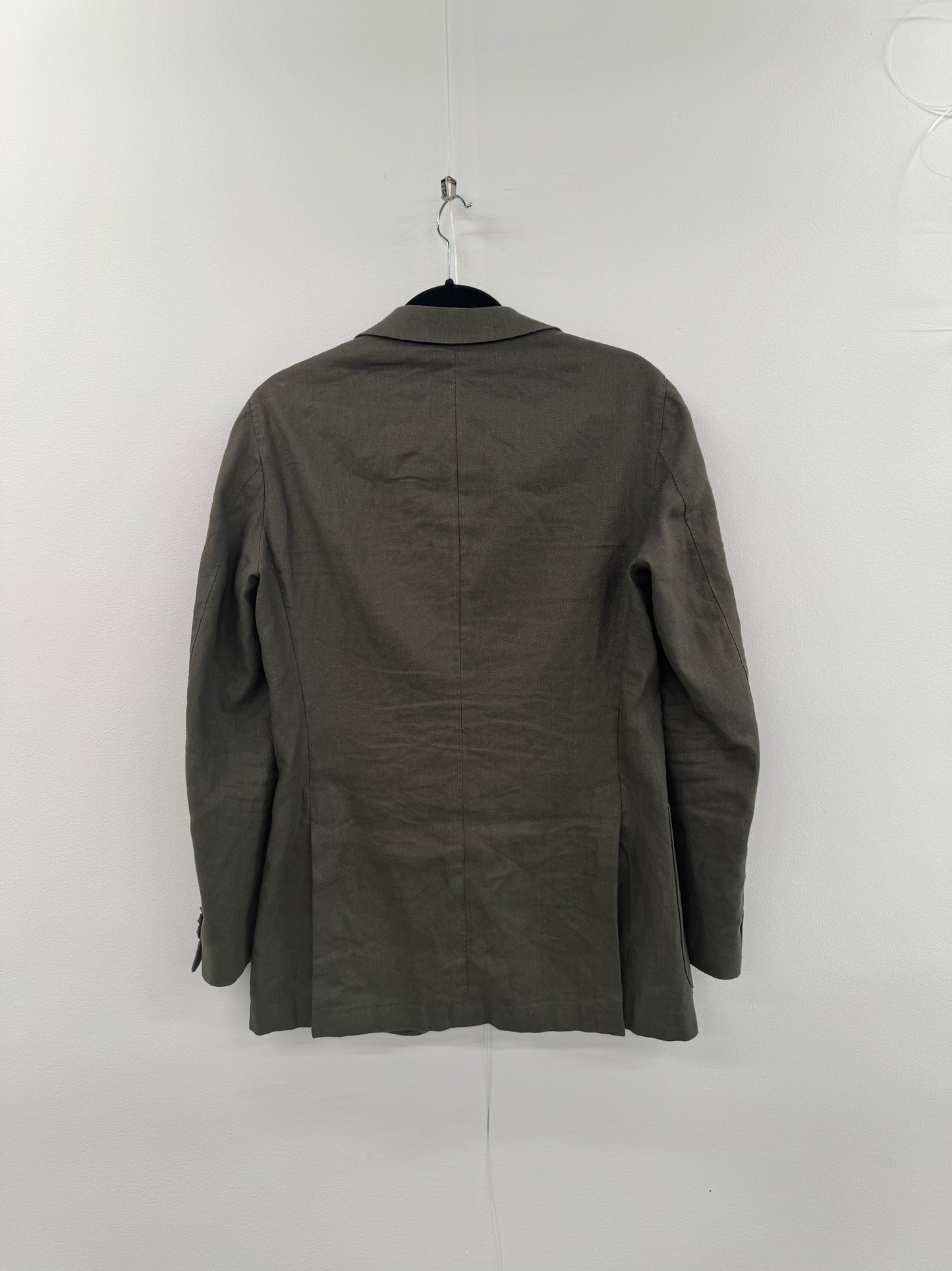 MJ Bale Olive Linen Blazer - Size 36
