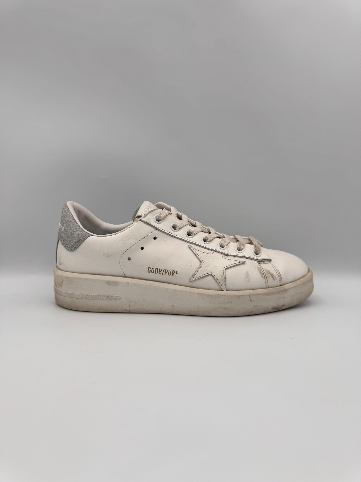 Golden Goose Silver Sneakers Size 39