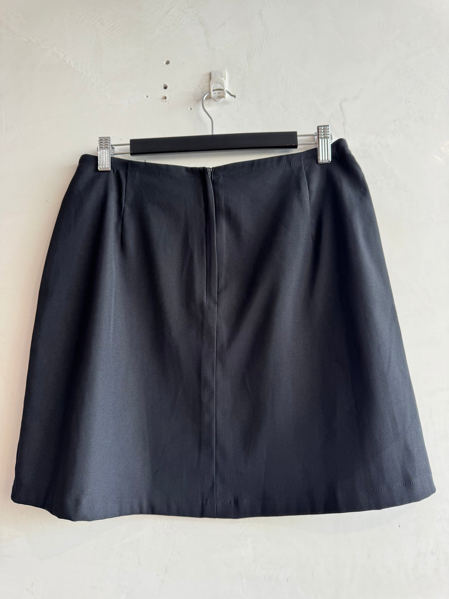 TNT Black mini skirt with side slit- size 12