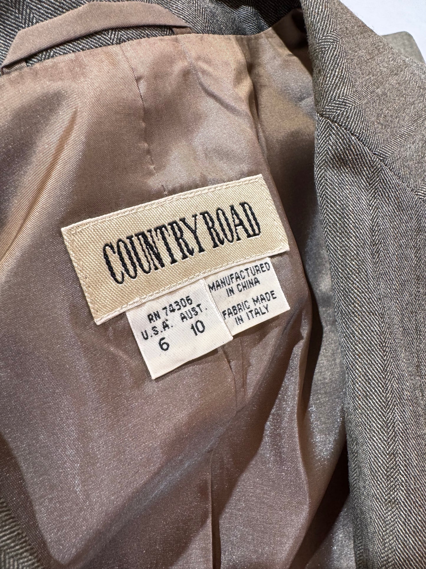 Vintage Country Road beige jacket - size 10