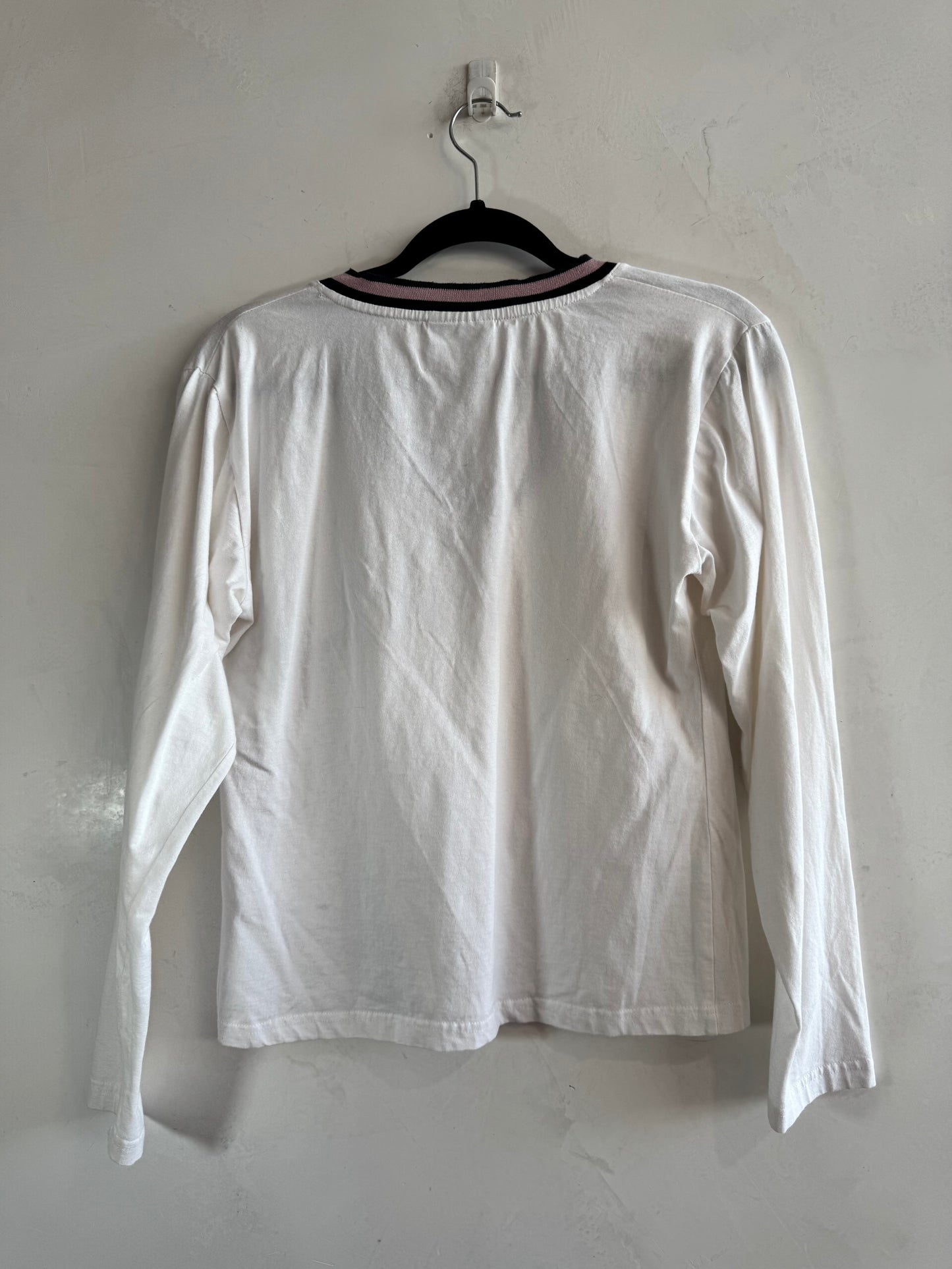 Fila long sleeve white top - size L
