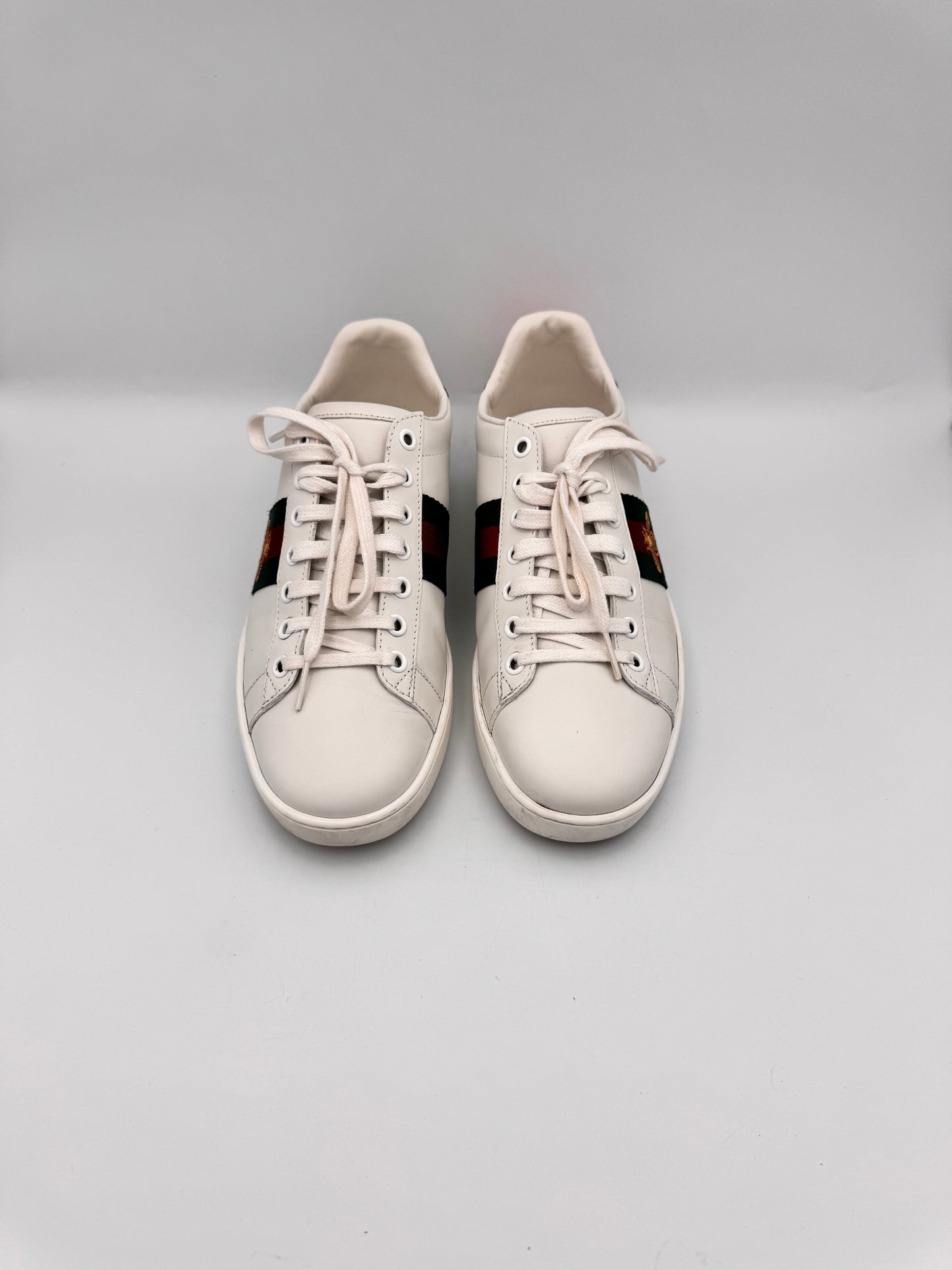 GUCCI Ace Trainer White Size 38 comes with Full Set