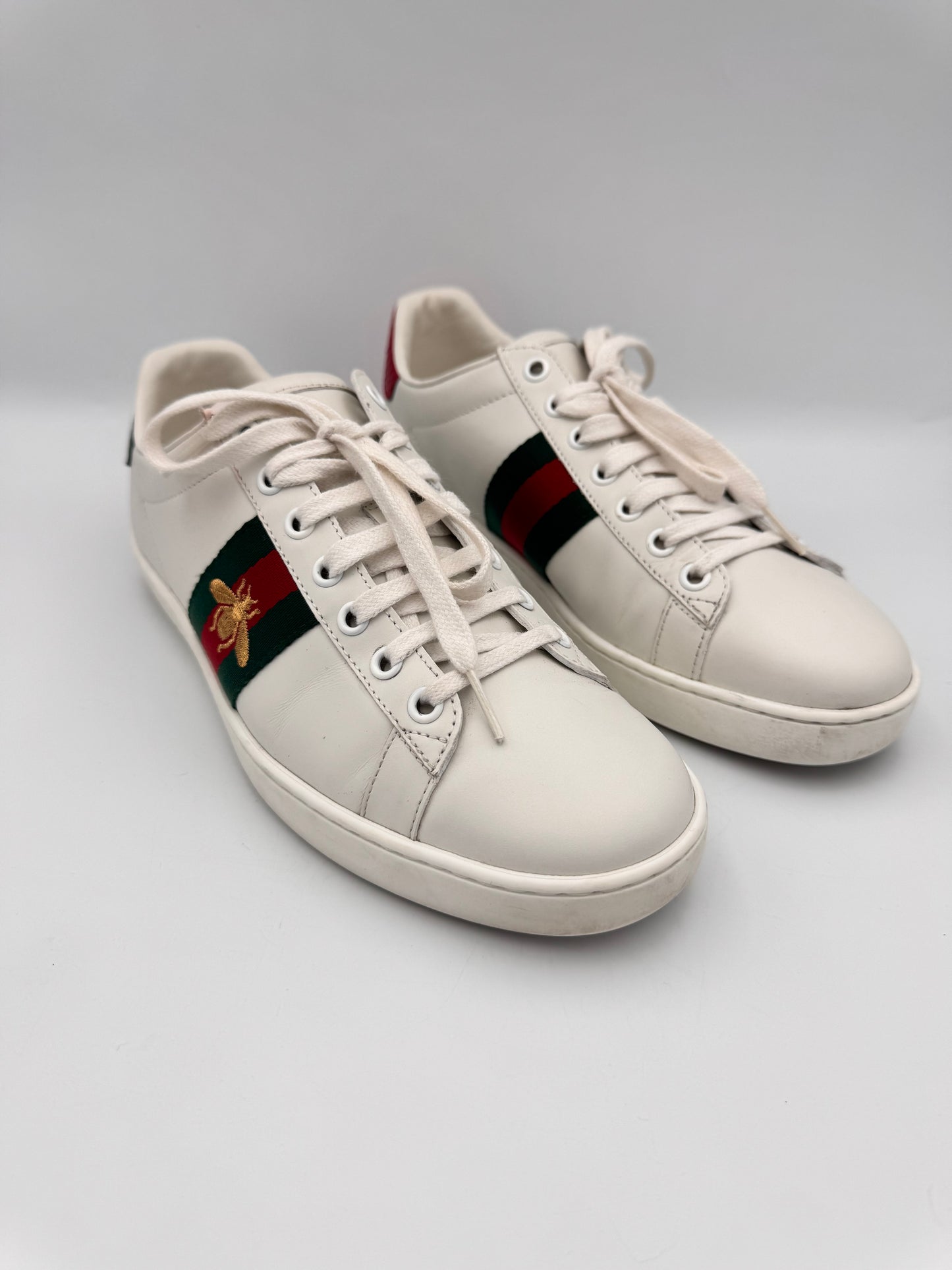 GUCCI Ace Trainer White Size 38 comes with Full Set