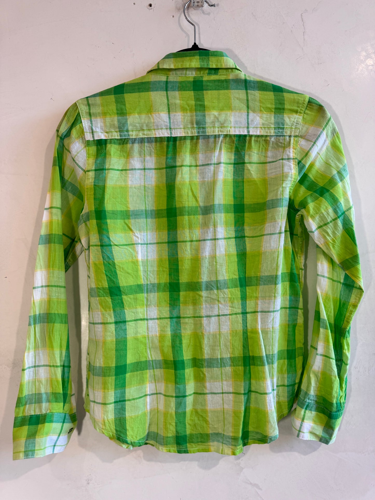 Shojo Green Check Shirt - size XS