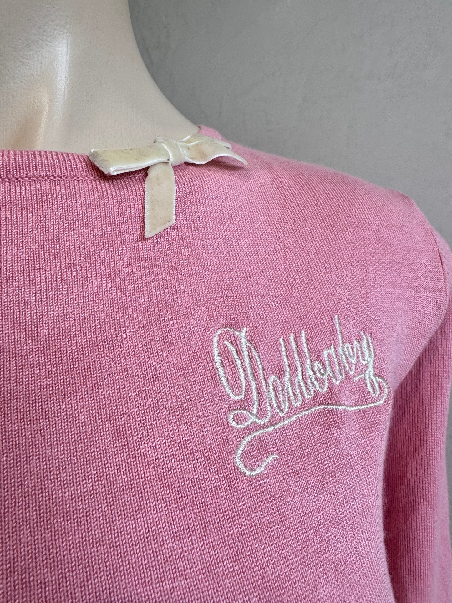 Wheels & DollBaby pink knit top - size 8