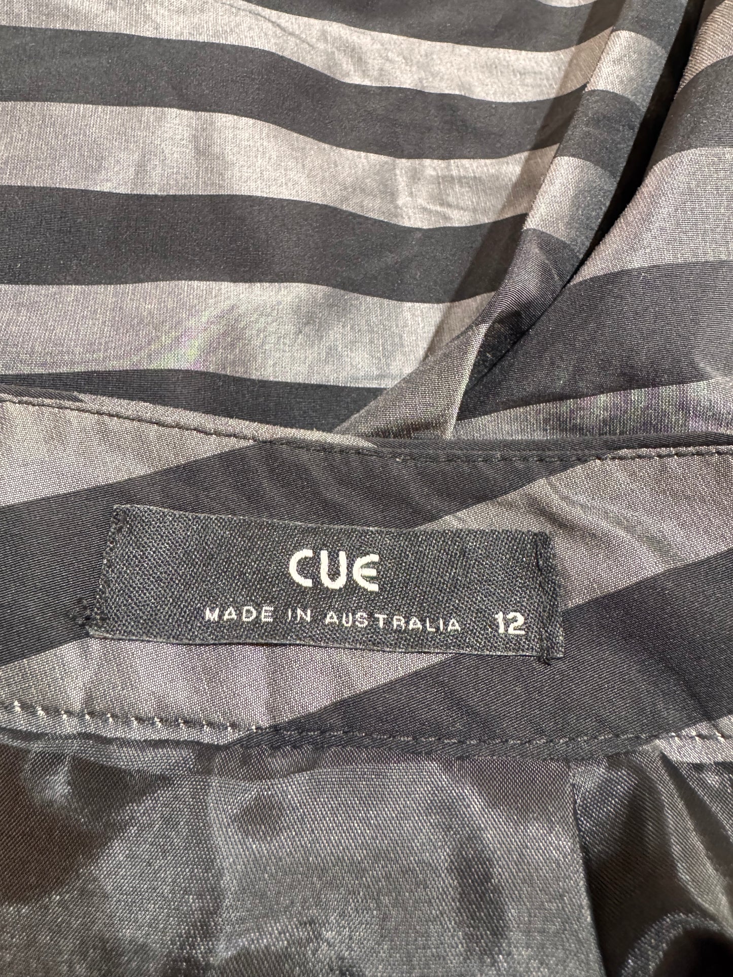 Vintage Cue ruffled striped skirt - size 12