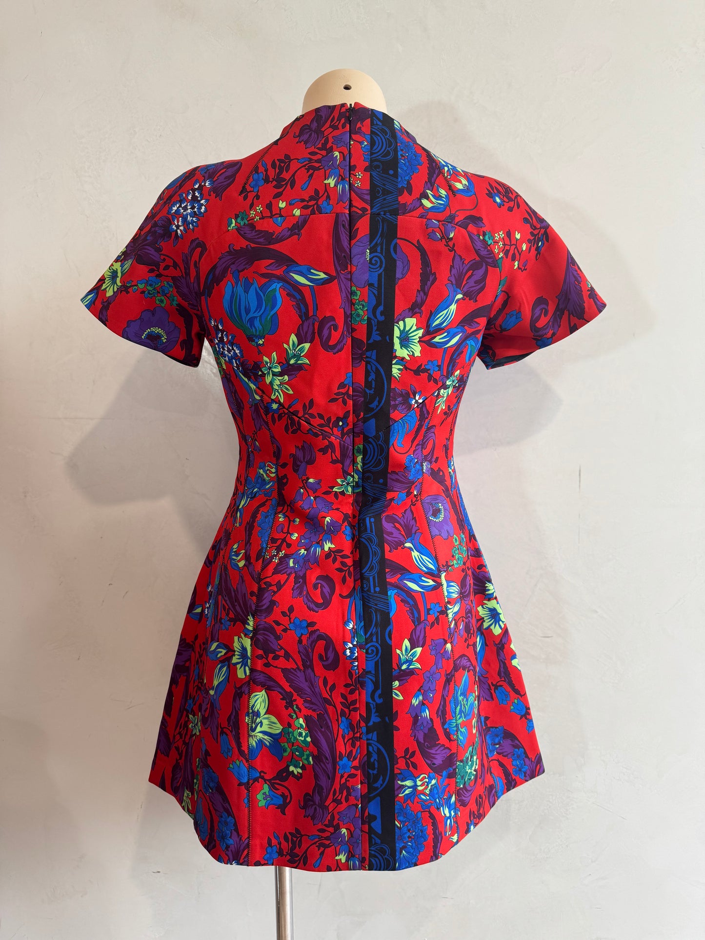 Versace multi print mini dress - size L