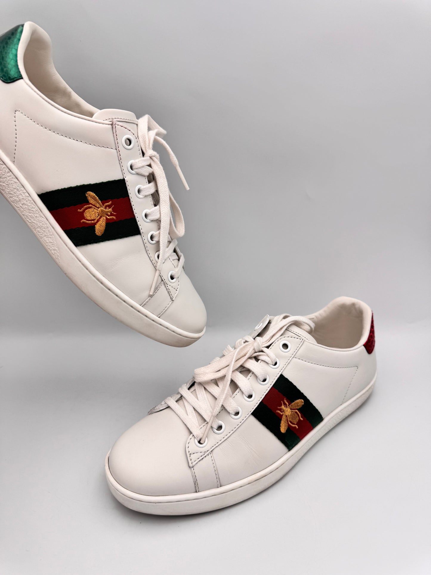 GUCCI Ace Trainer White Size 38 comes with Full Set