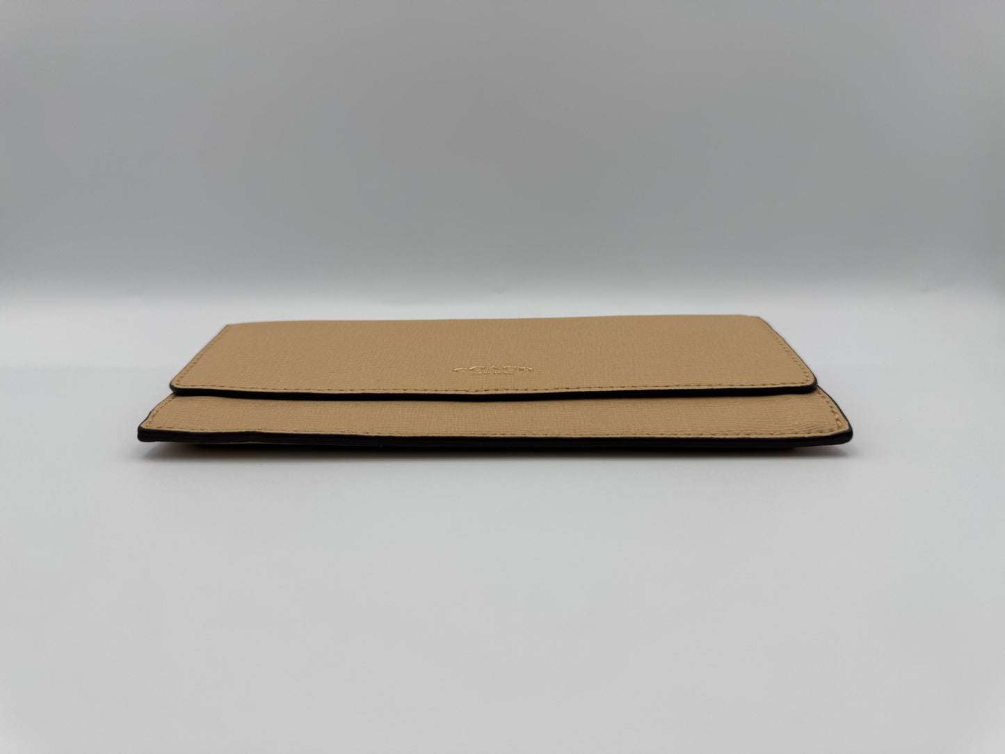 Coach Saffiano Wallet Tan