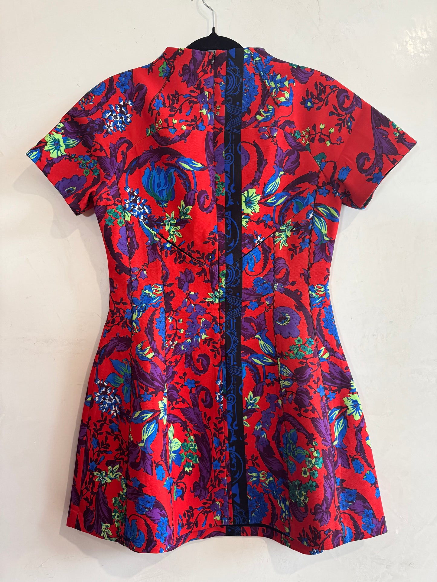 Versace multi print mini dress - size L