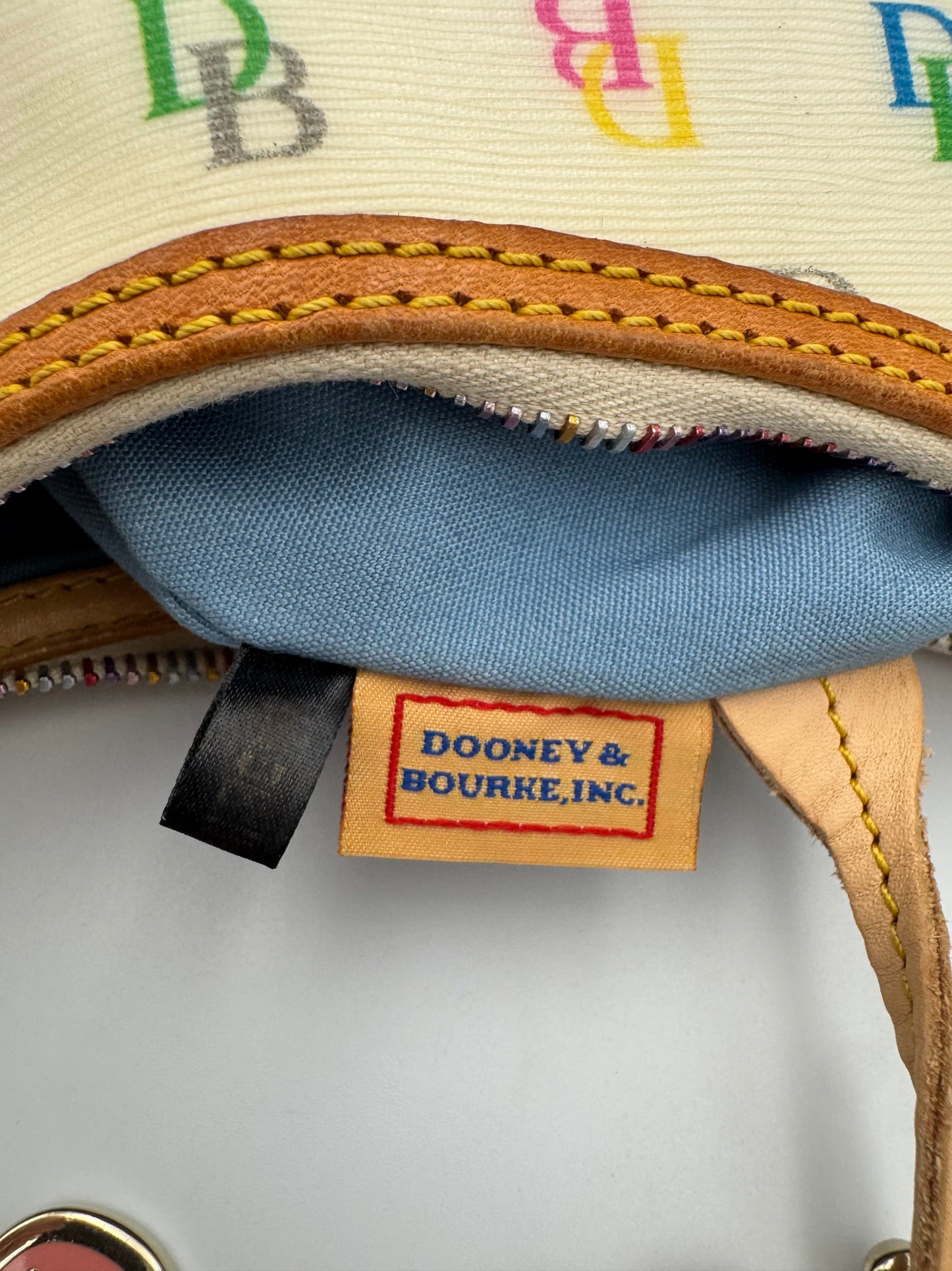 Vintage Dooney & Bourke monogram shoulder bag