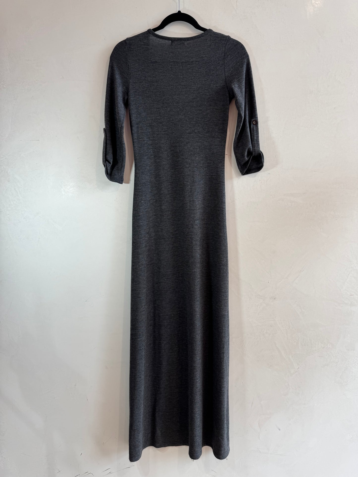 Solemio grey maxi dress - size s