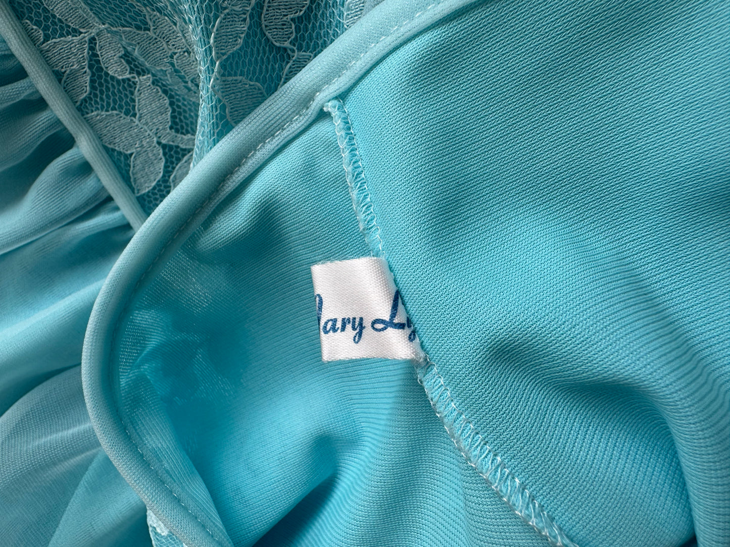 Vintage 50s baby blue mini dressing gown
