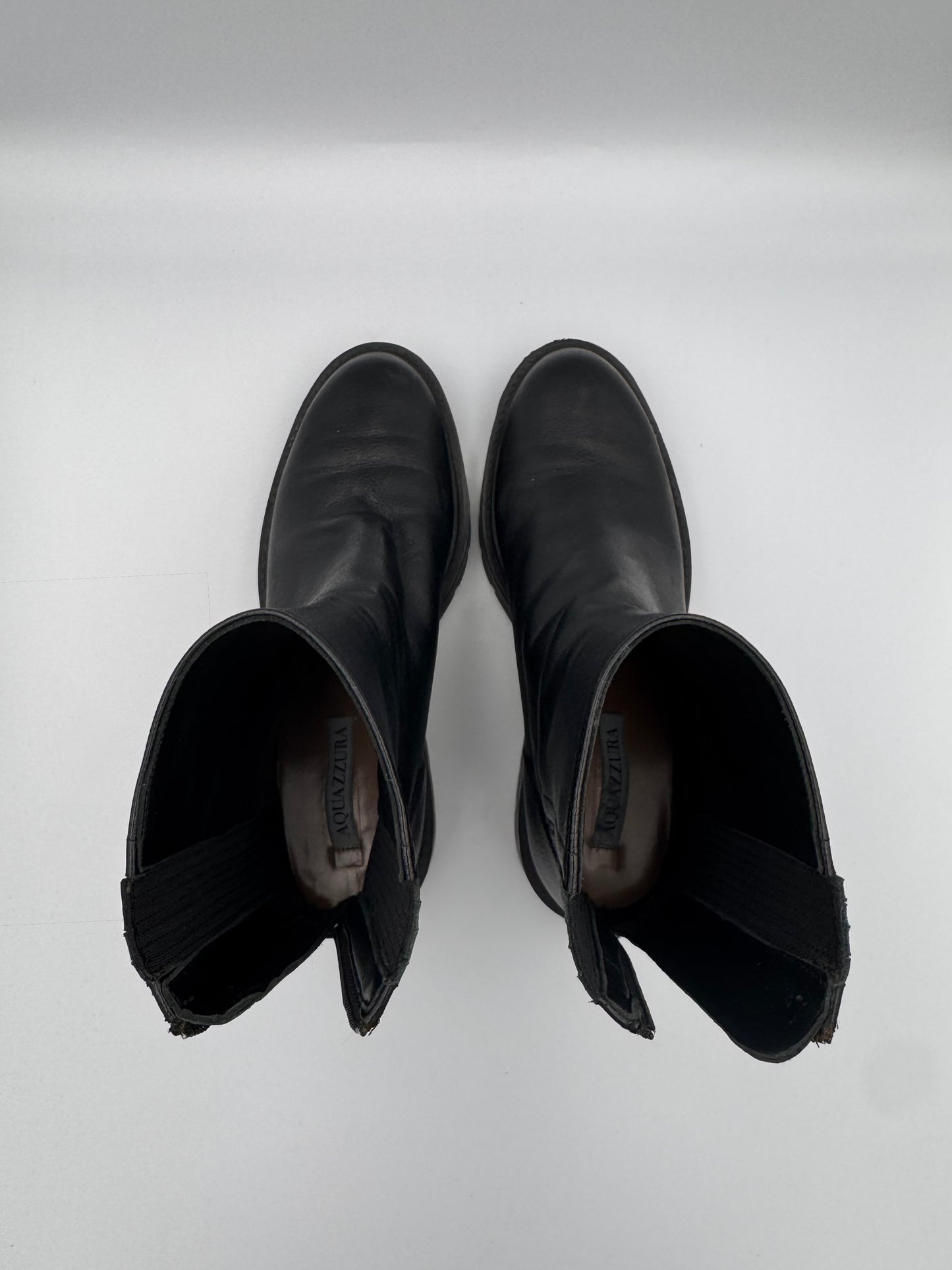 AQUAZZURA Black Chunky Boots Size 38