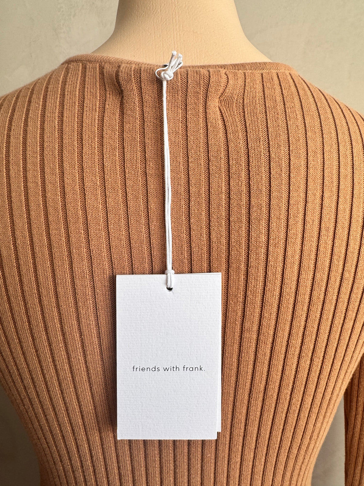 Friends with Frank brown knit Dress NWT - size S