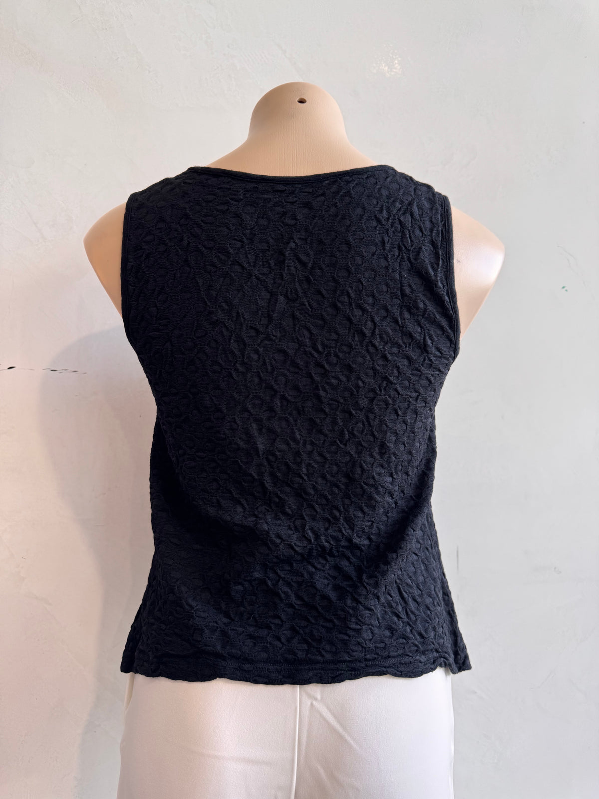 Metalicus black sleeveless crop top - tall