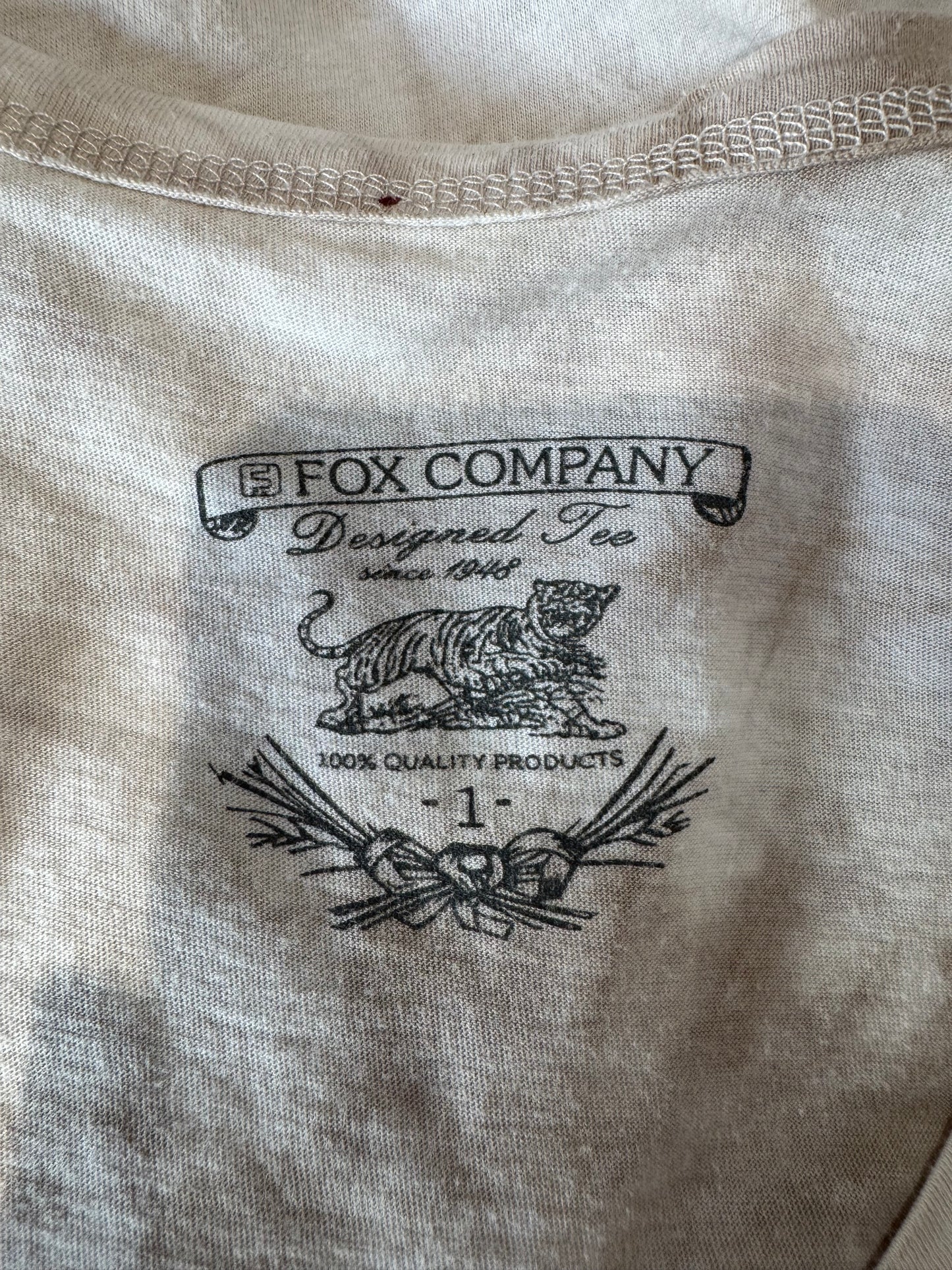 Fox Company Tie Dye T-shirt - size S