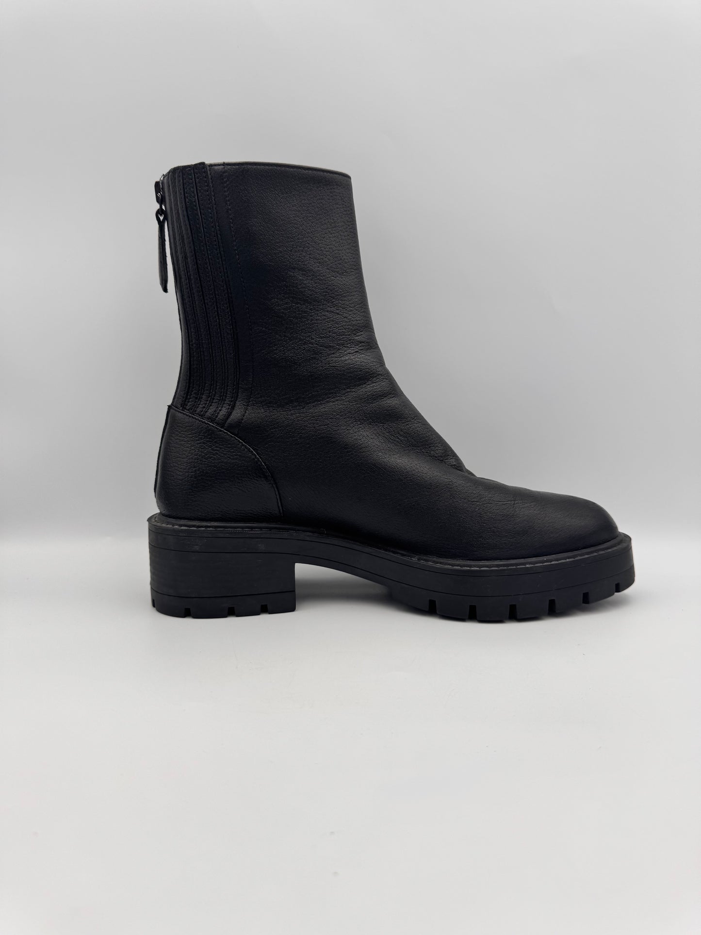 AQUAZZURA Black Chunky Boots Size 38