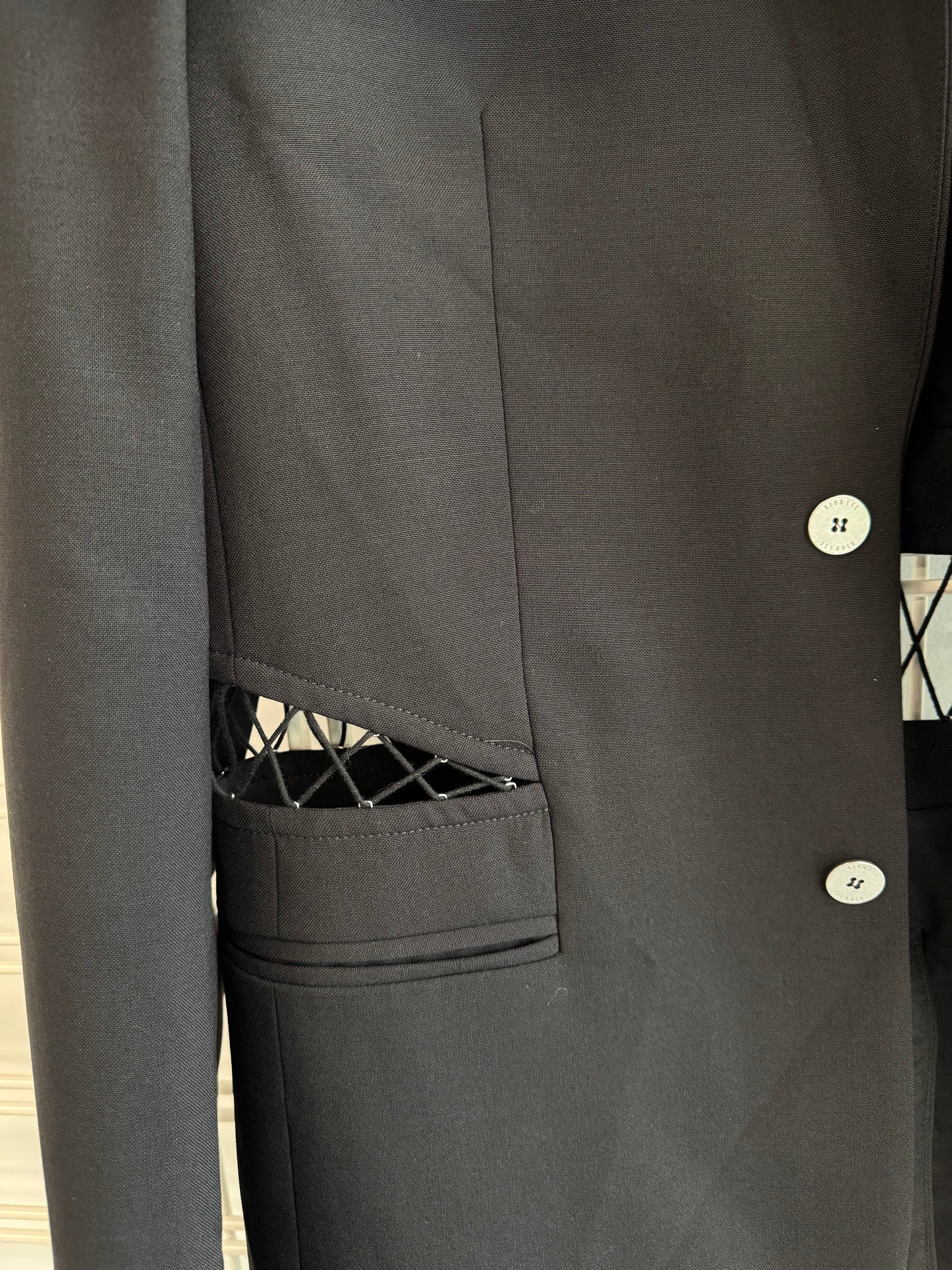 Dion Lee Black Cutout Blazer - Size S