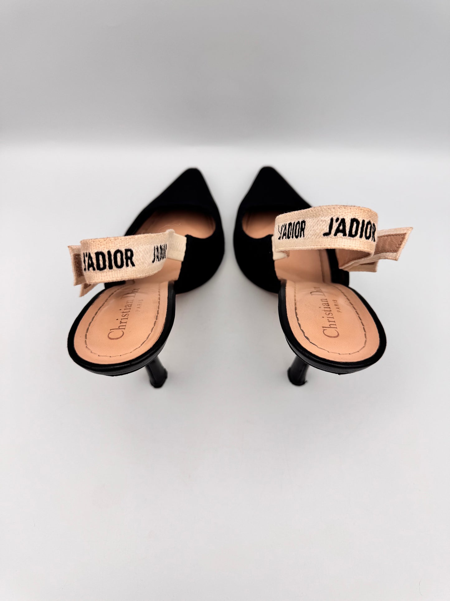 Dior Black Slingback Heel Size 39.5