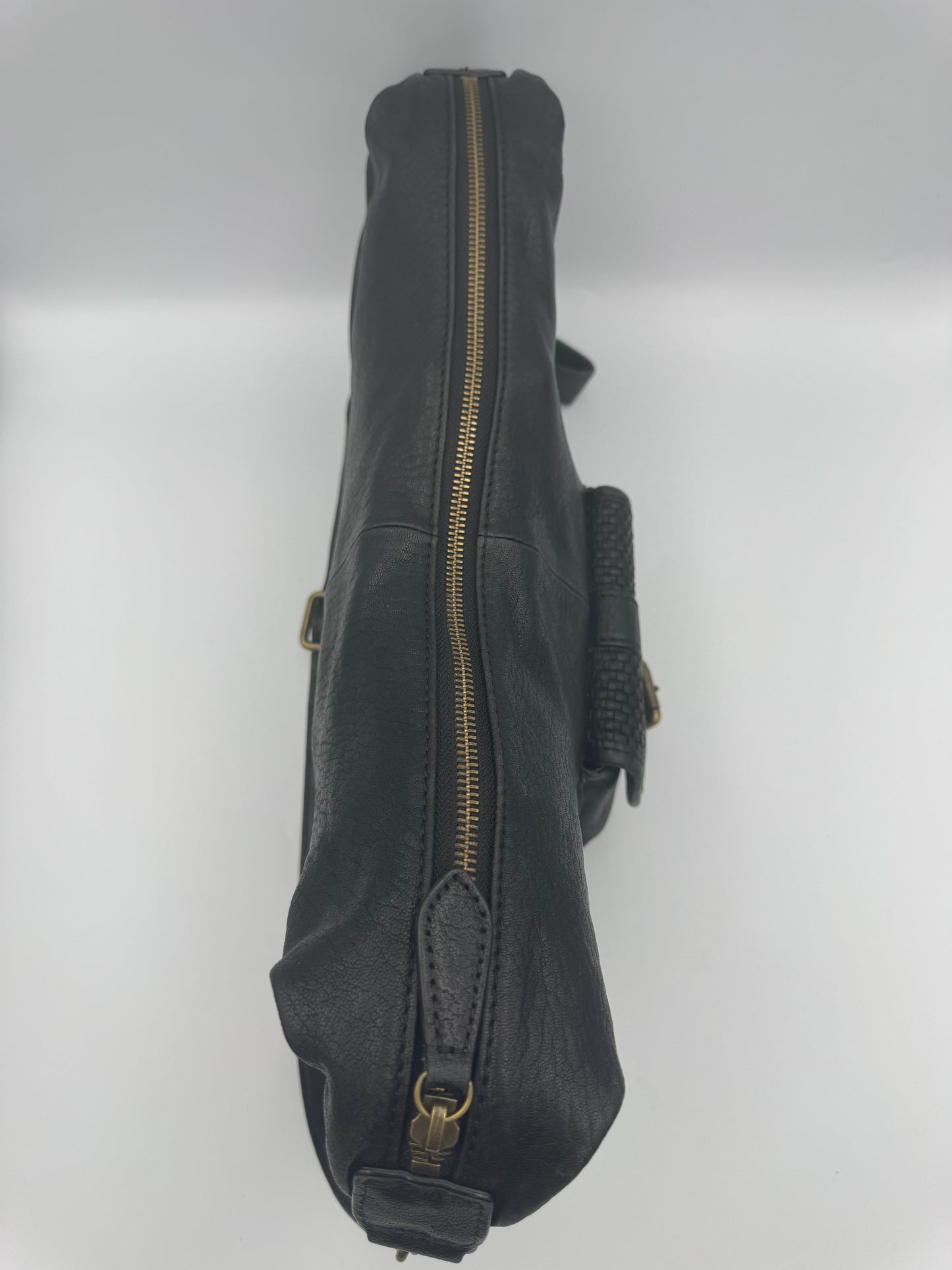 Tilkah Black Leather Sling Bag