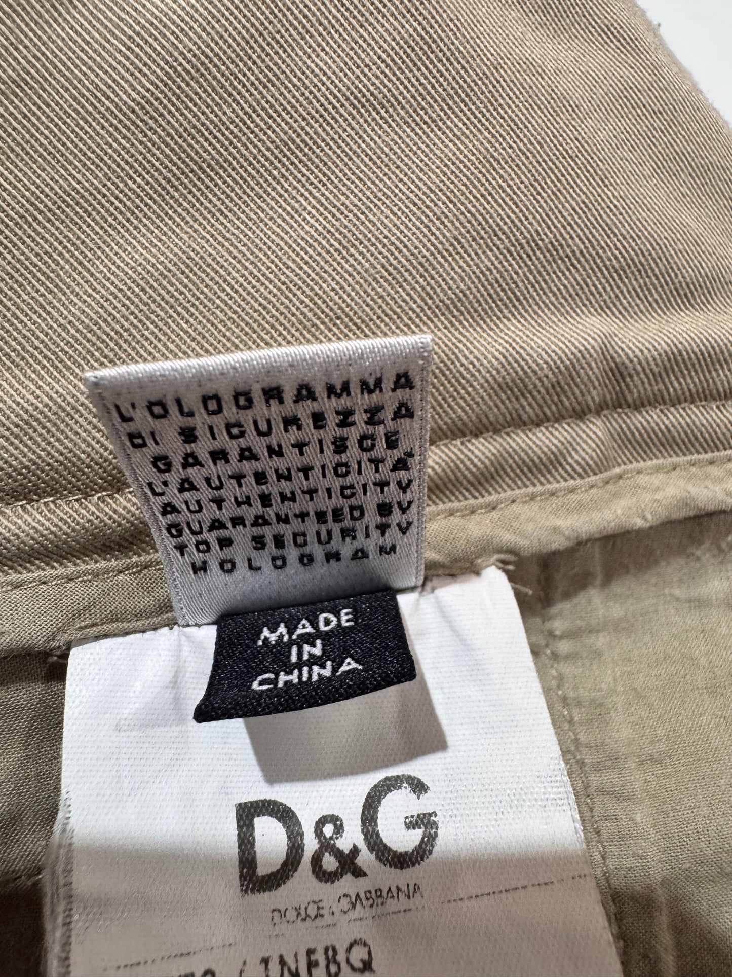 Dolce & Gabbana D&G Beige Chino Skirt - size M/L