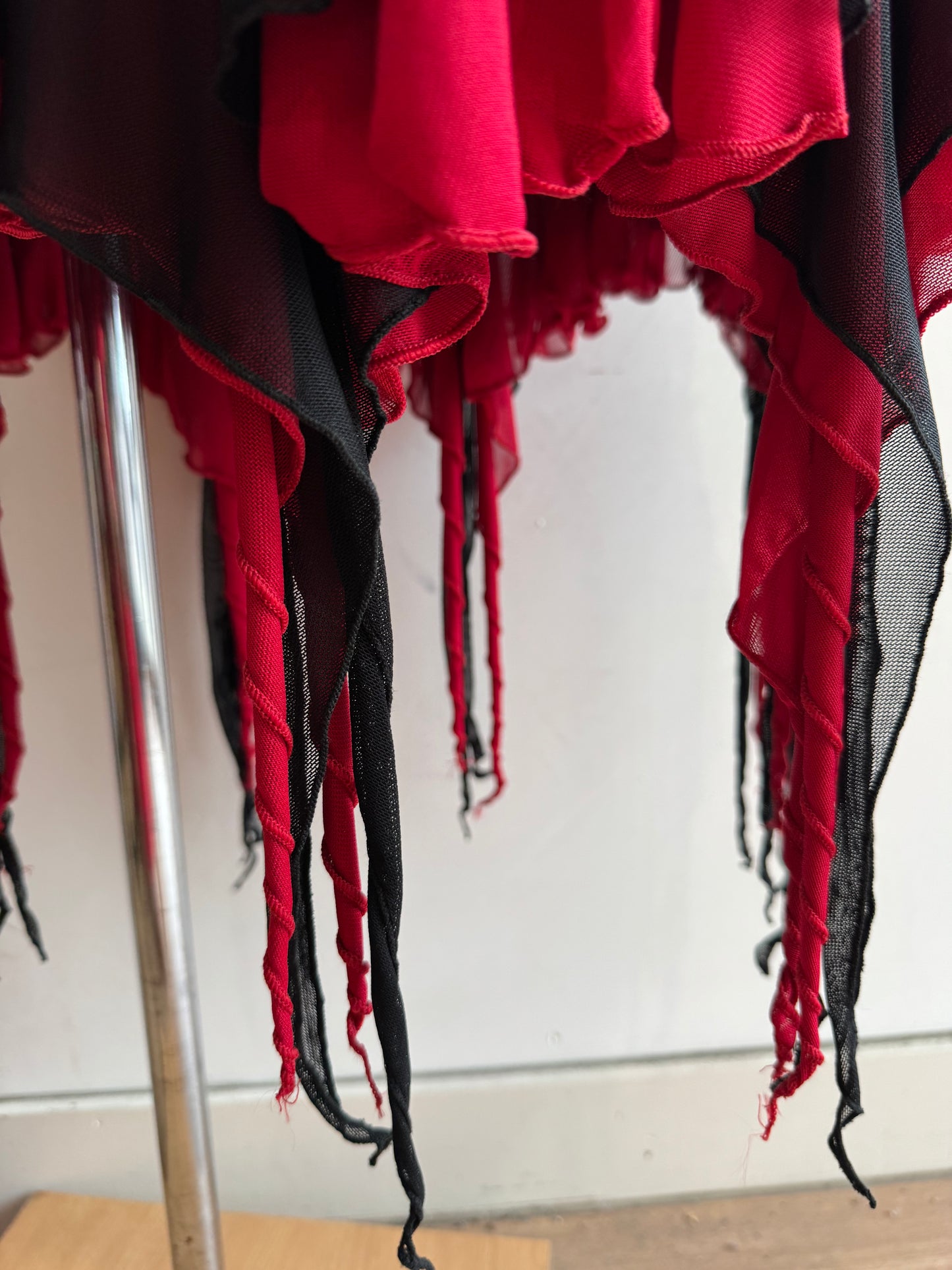 Viola Black Skirt Red Trim - size XL