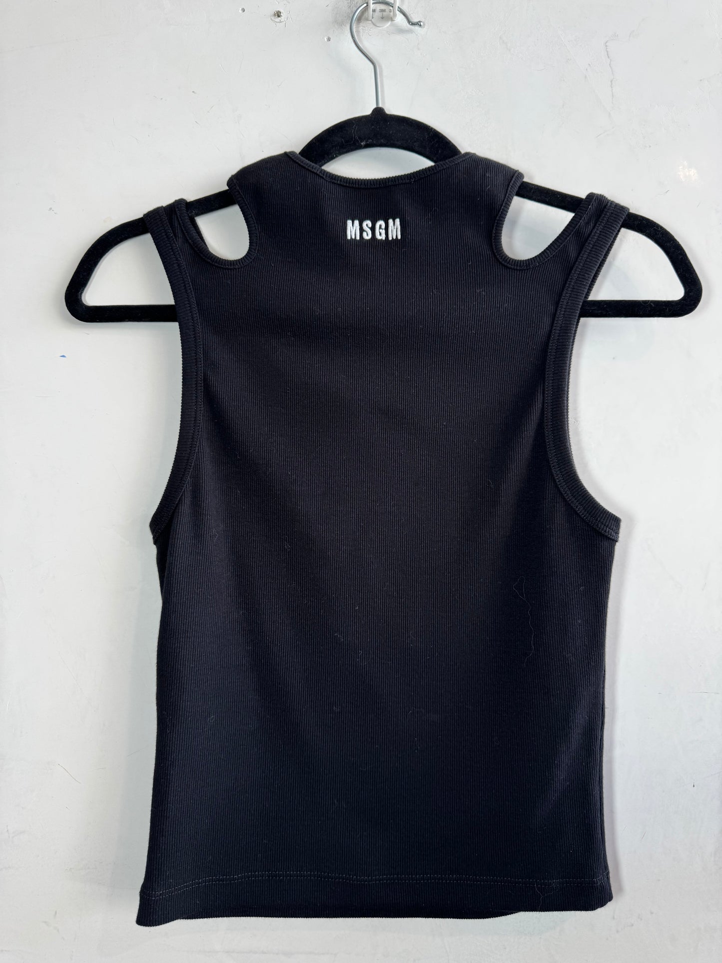 MSGM Black Tank Top - size M