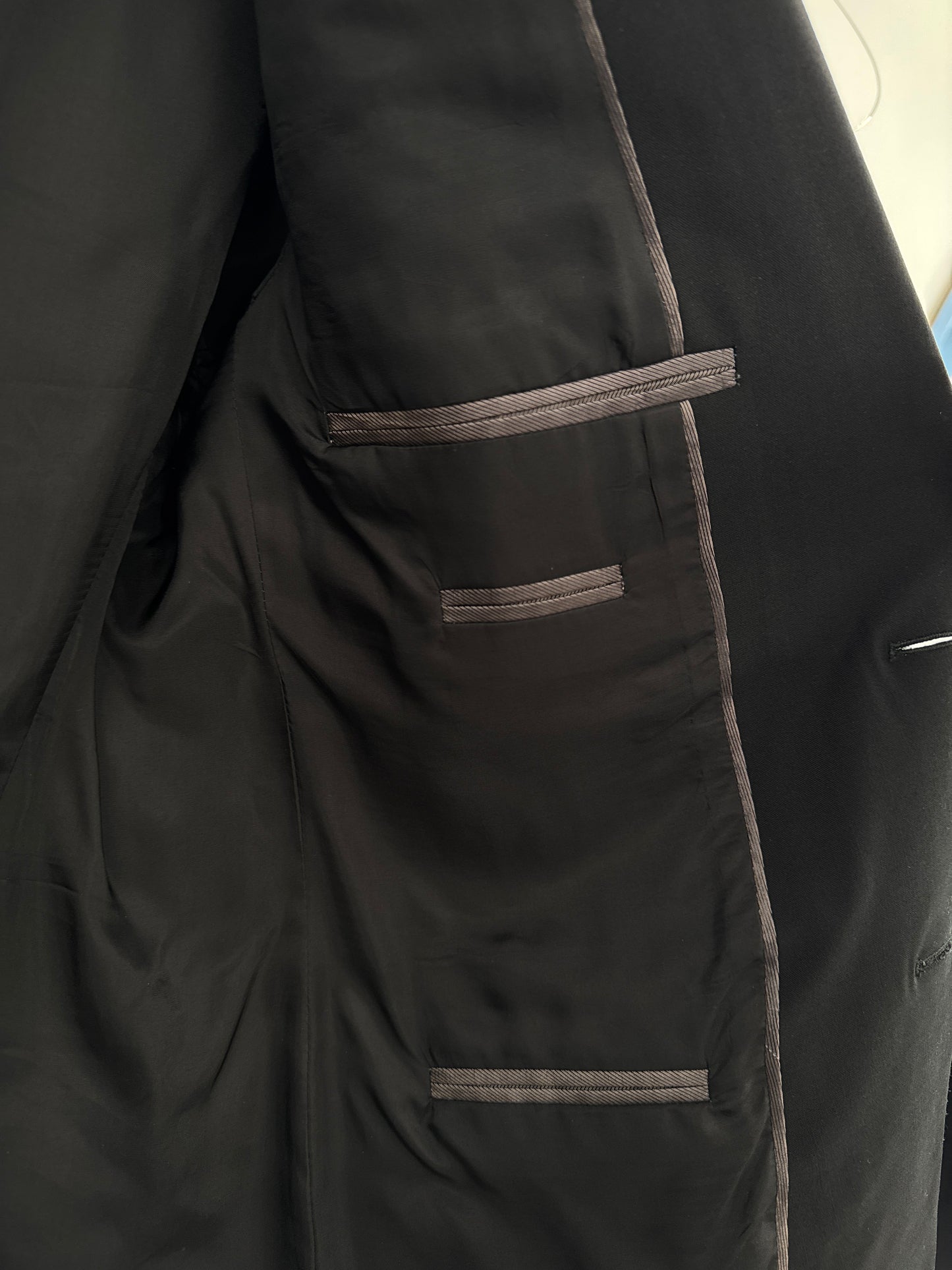 Armani Black Wool Blazer - Size L