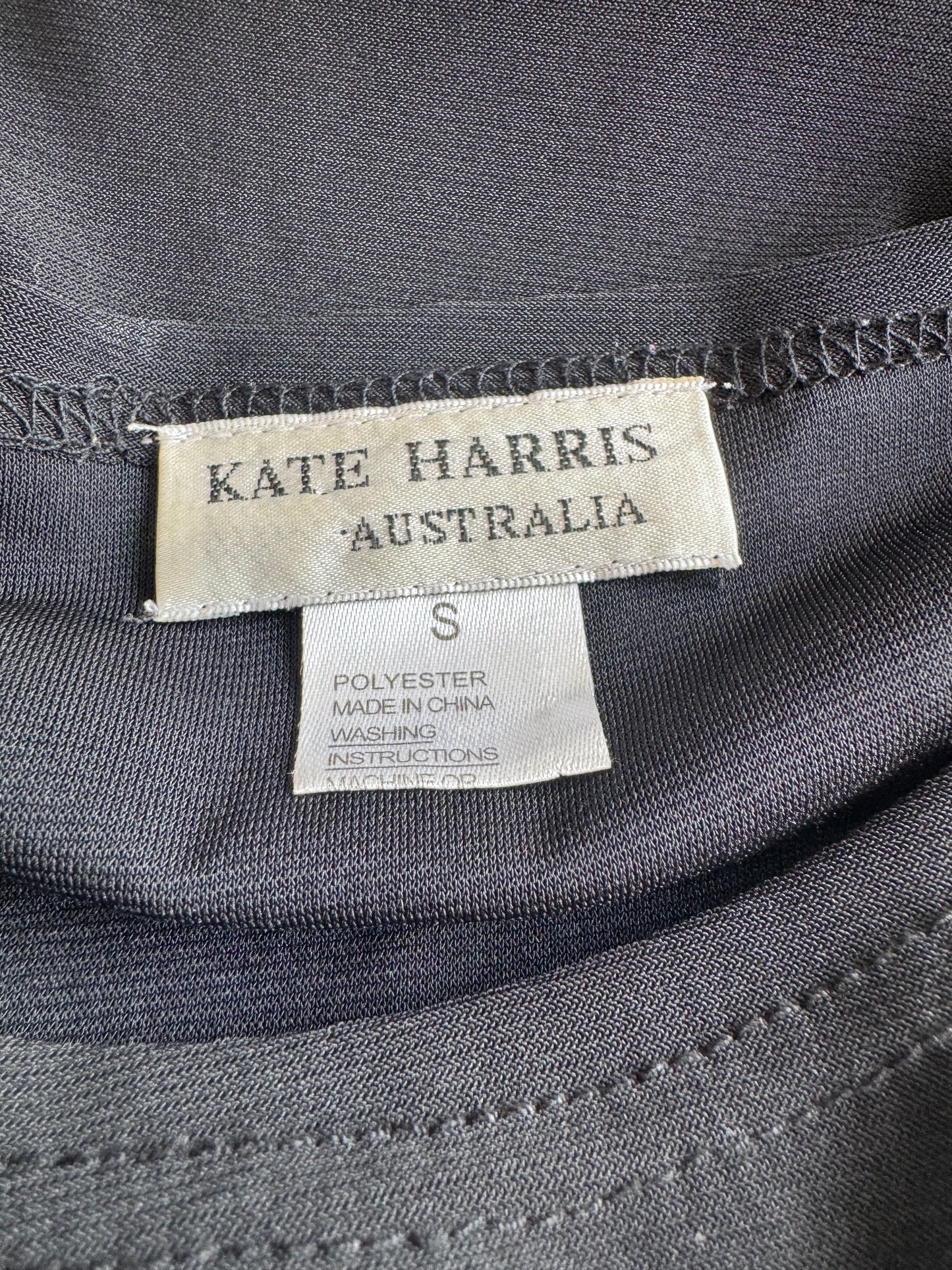 Kate Harris sequin black top - size S