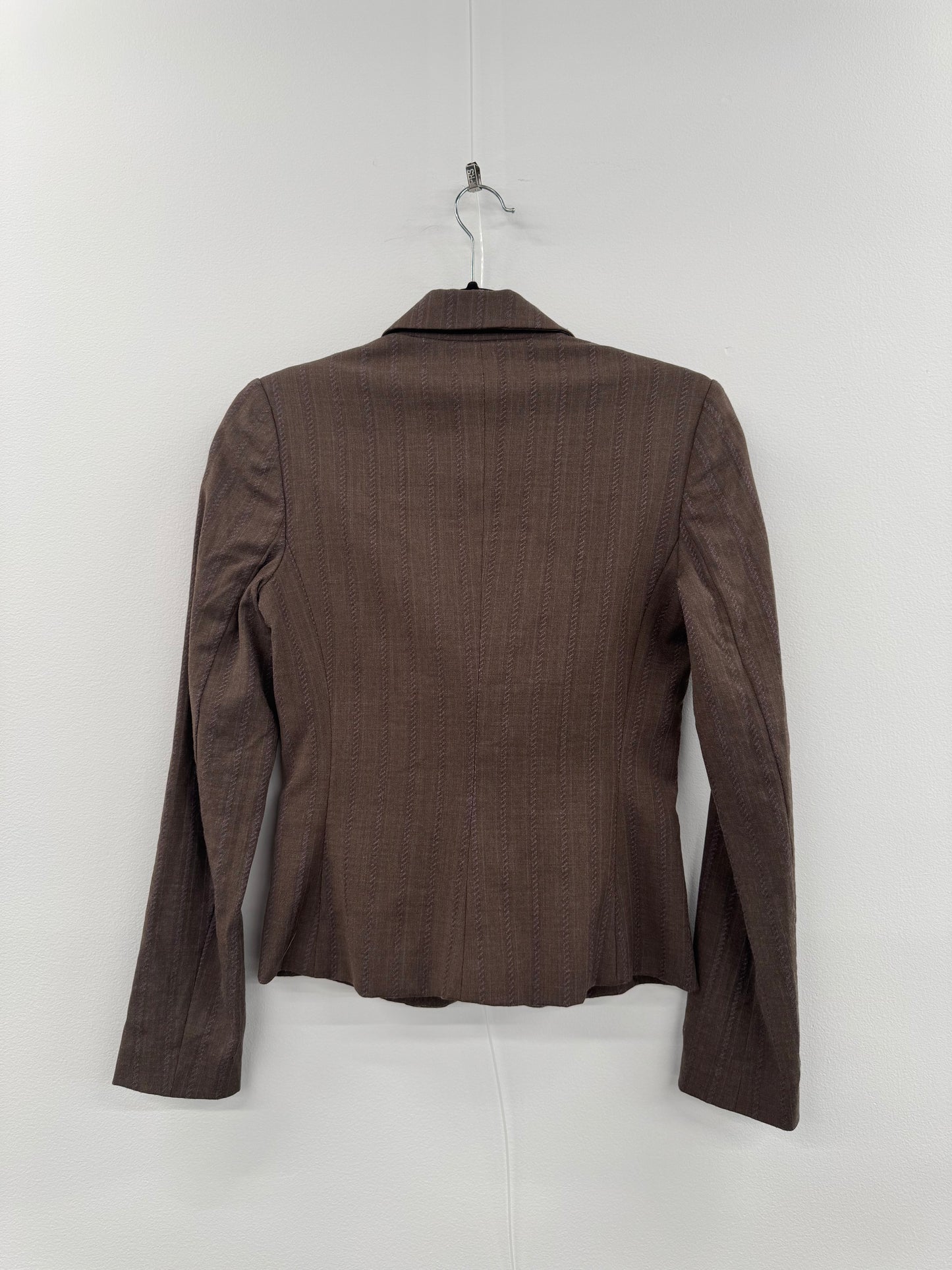 Seduce Taupe Wool Jacket - Size 6