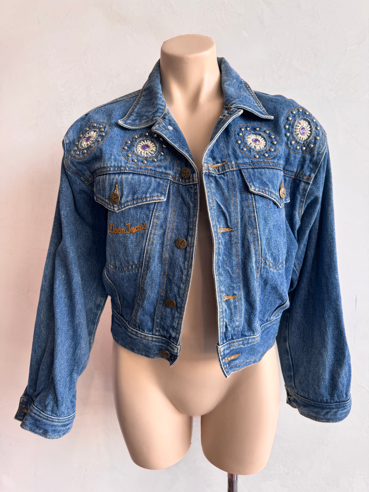 Vintage King Loon embellished denim Jacket - size M