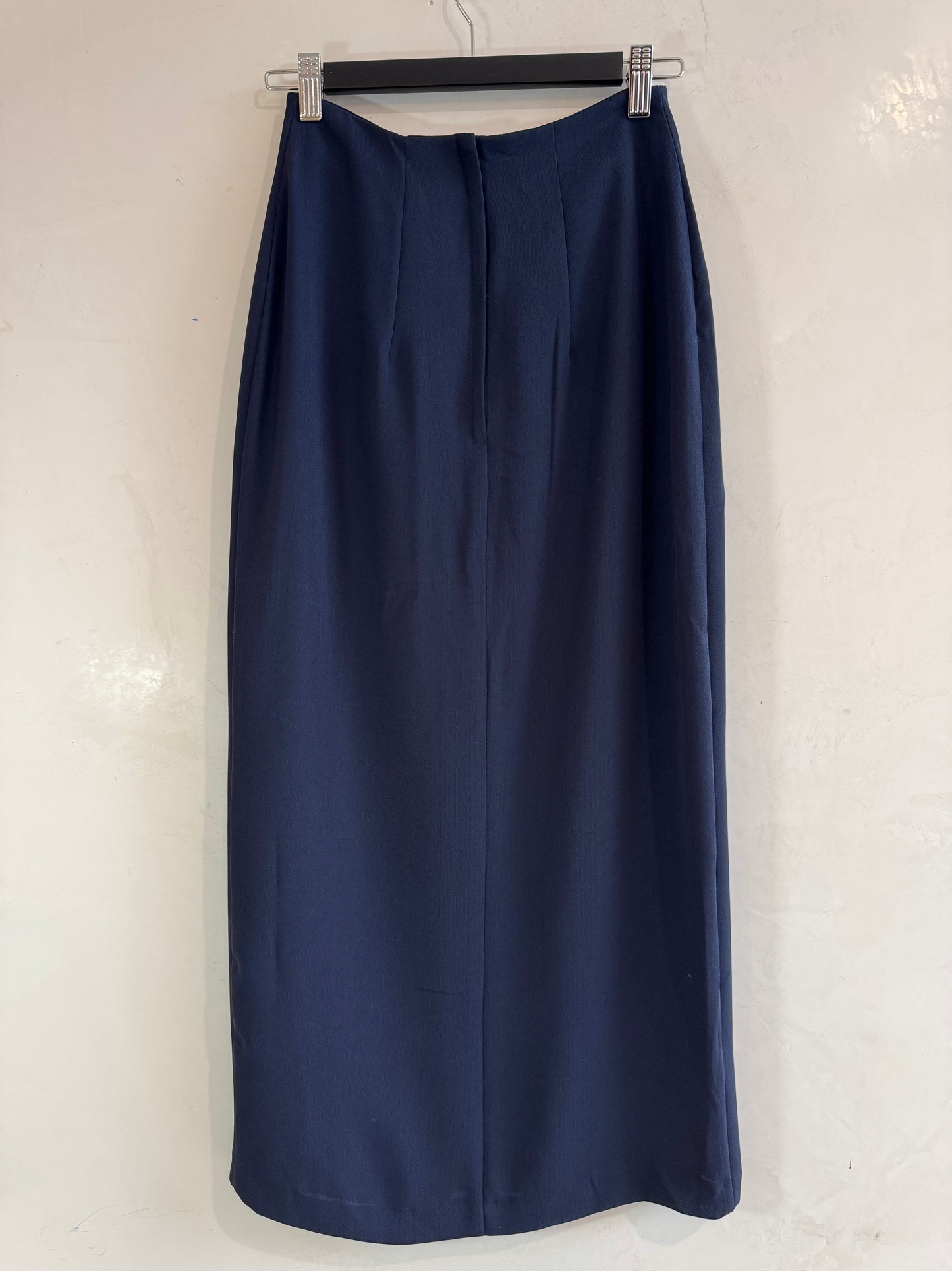 Vintage Contents navy midi pencil skirt - size 8