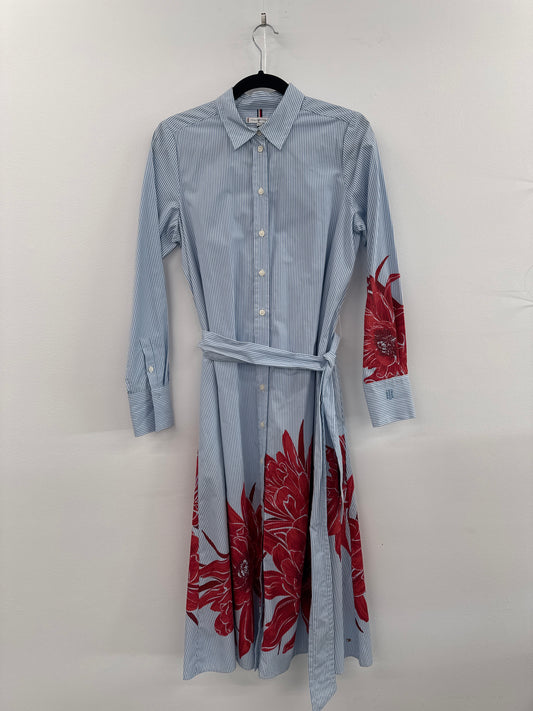 Tommy Hilfiger Floral Midi Shirtdress - Size 8