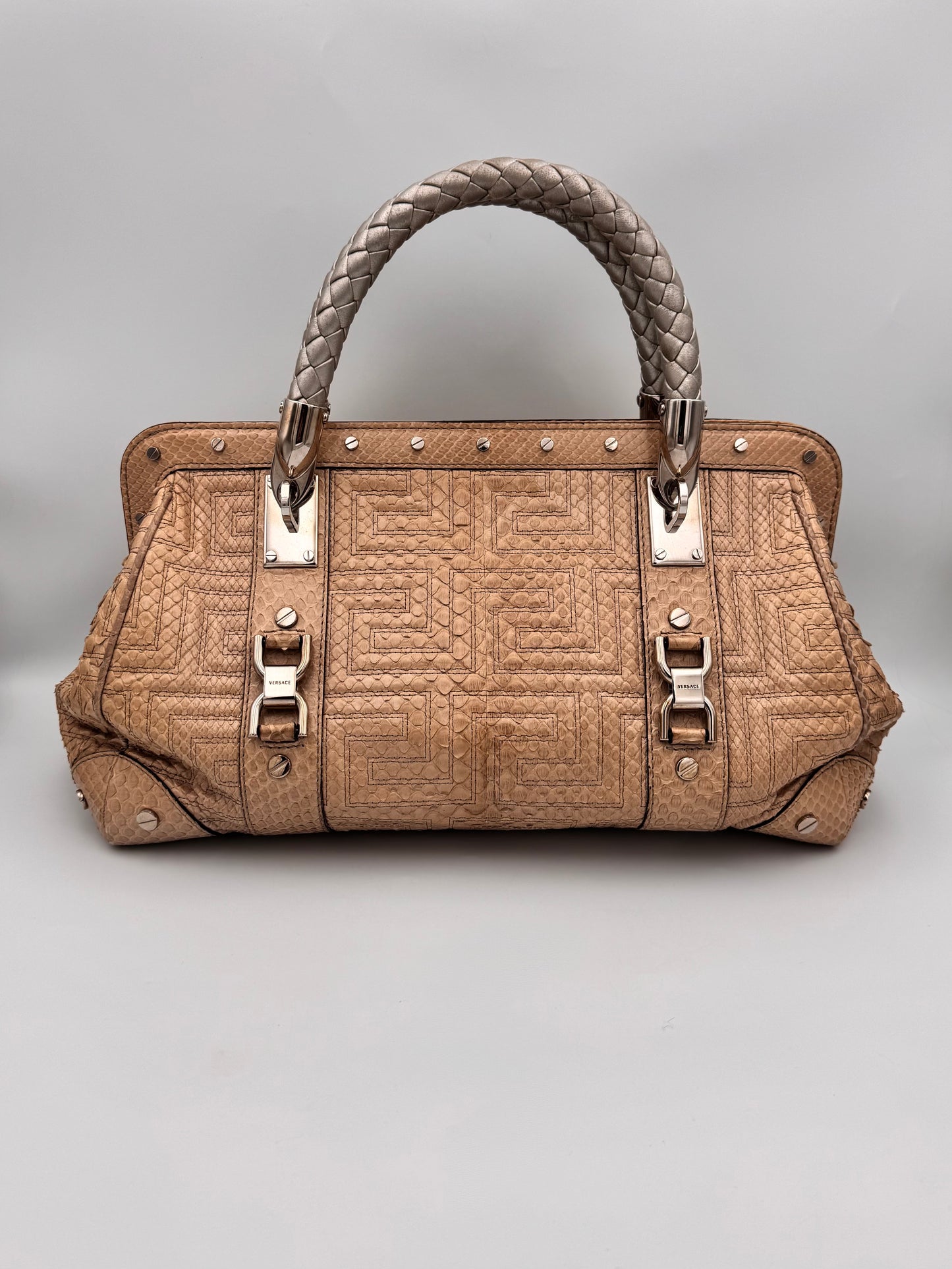 Vintage Gianni Versace Python Handbag