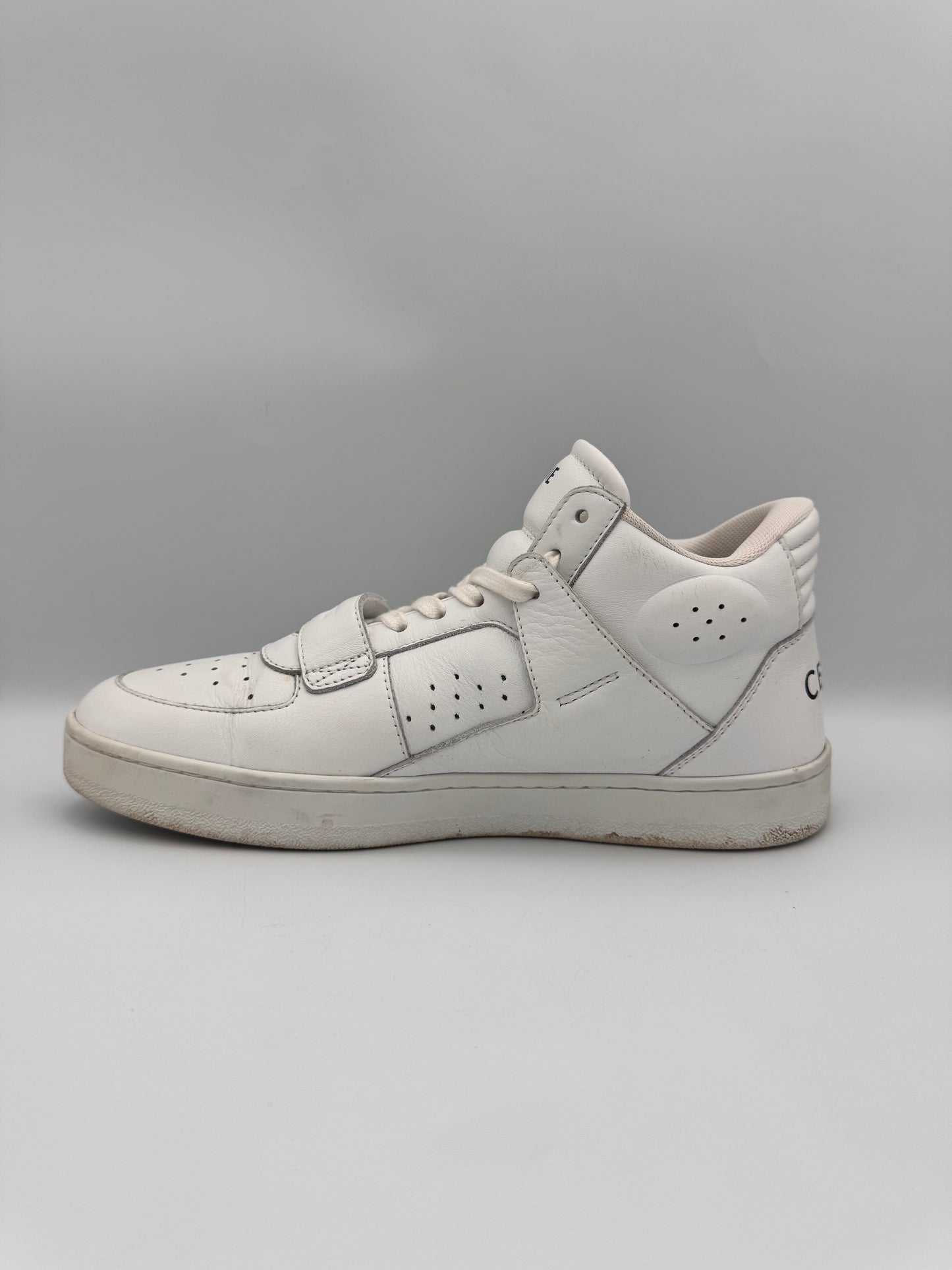 Celine White Mid Sneakers CT-02 Trainer Size 39