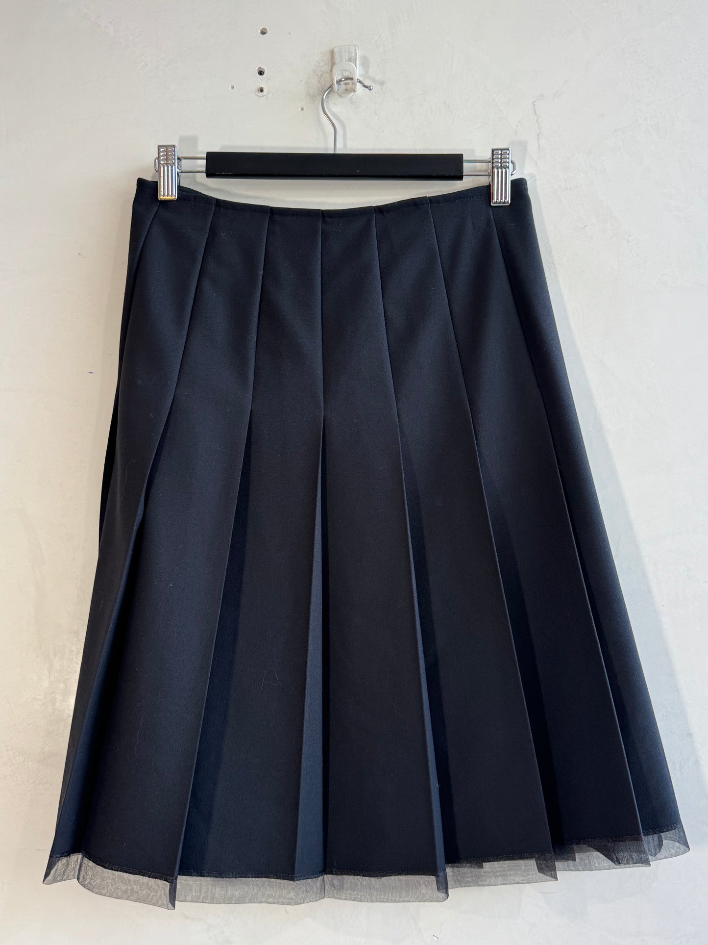 Portmans Black pleated Wrap Skirt - size 10