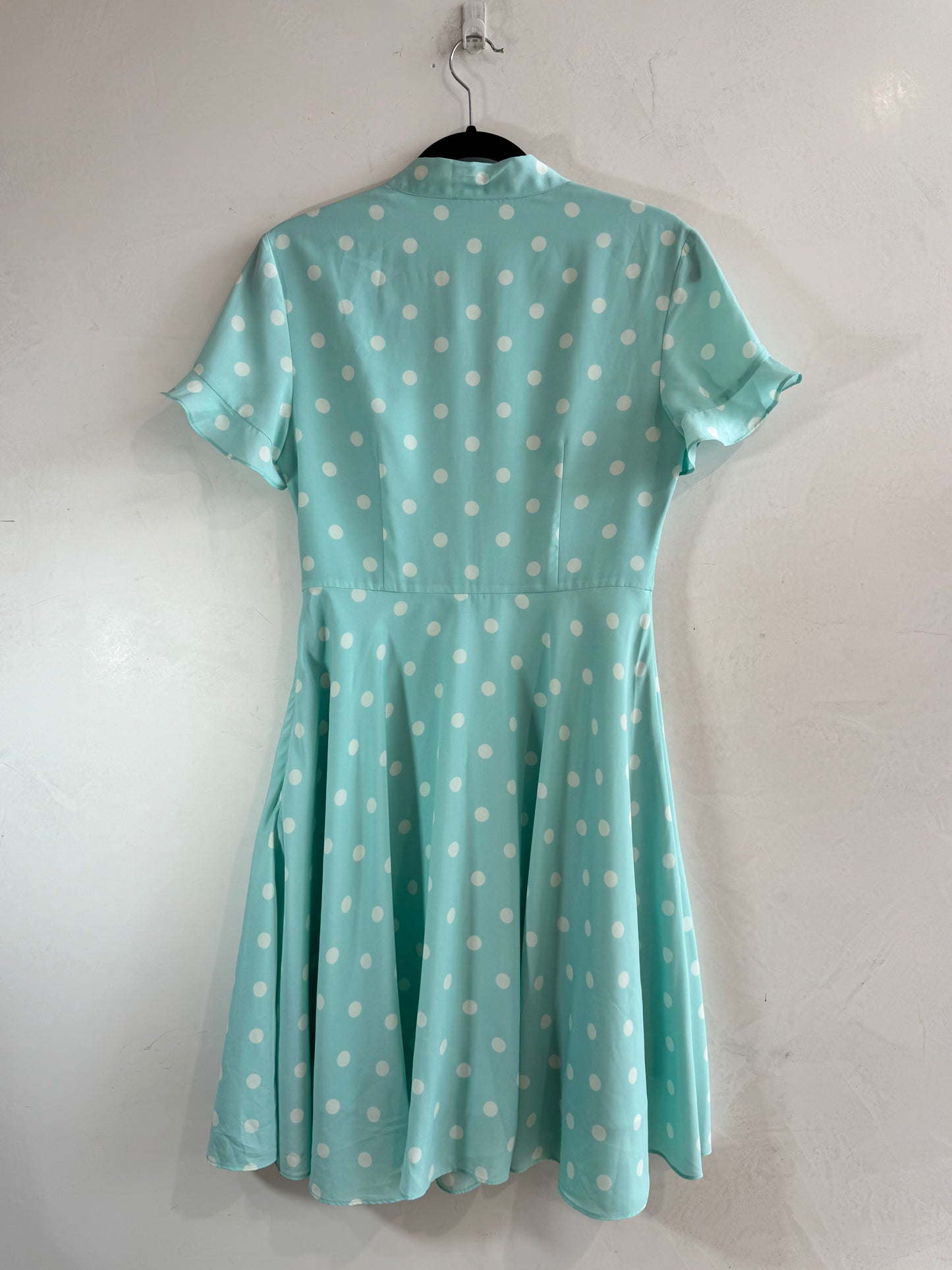 Alannah Hill blue polka dot dress - size 10