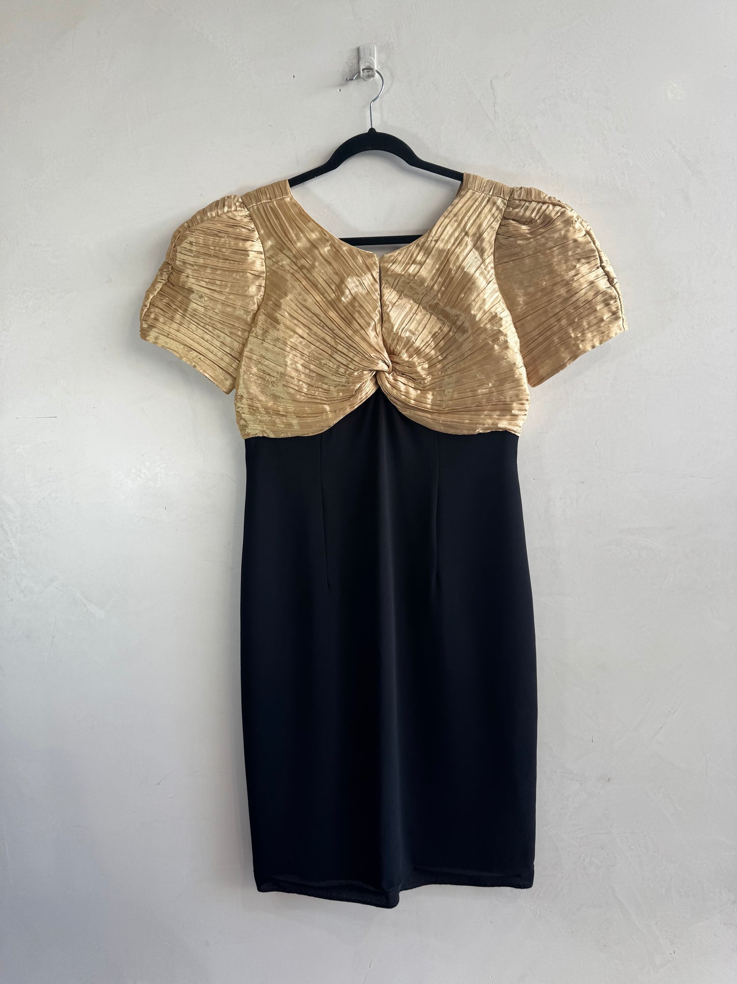 Vintage Mr. K & Co. Gold trim evening dress - size L
