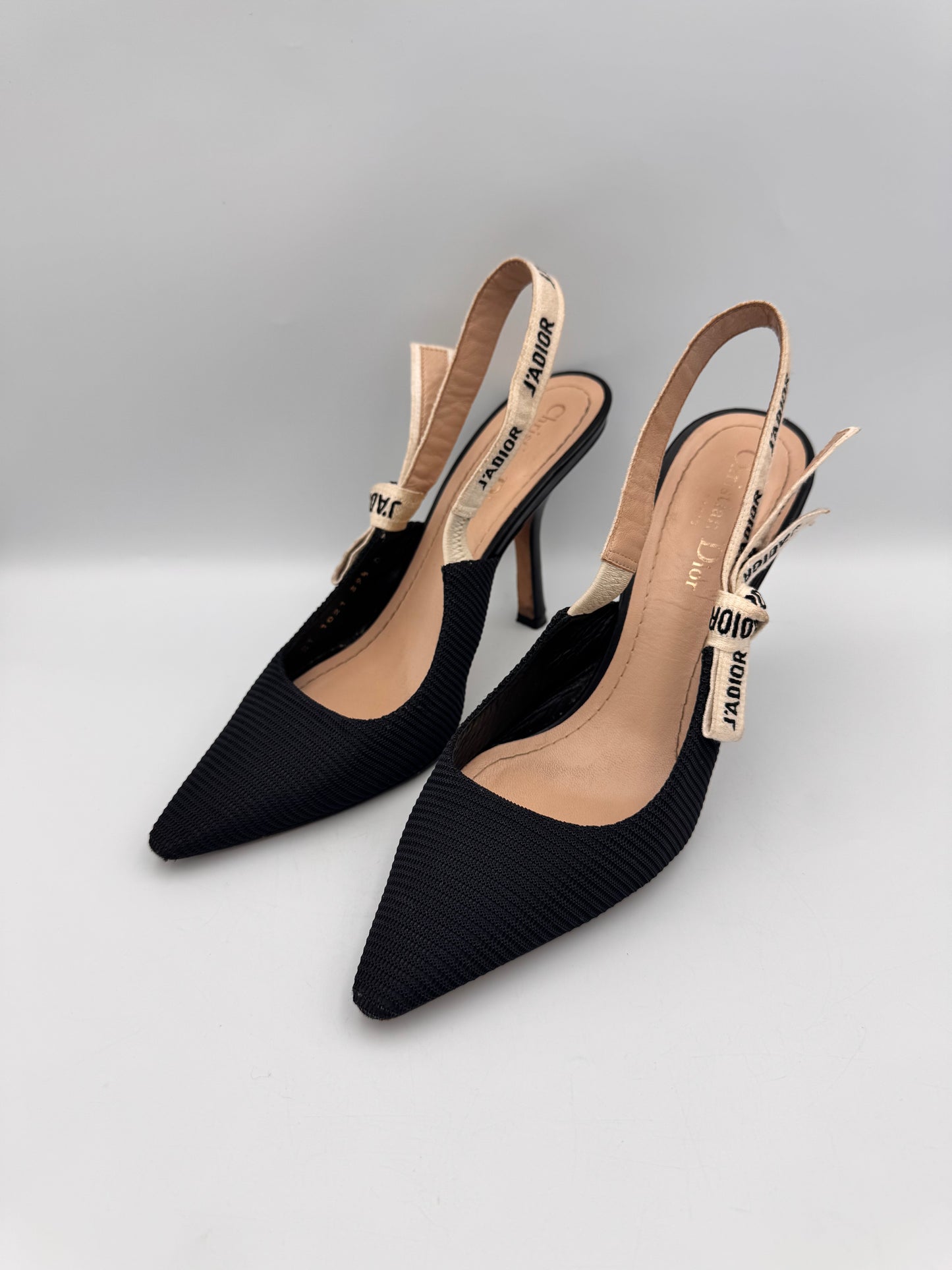 Dior Black Slingback Heel Size 39.5