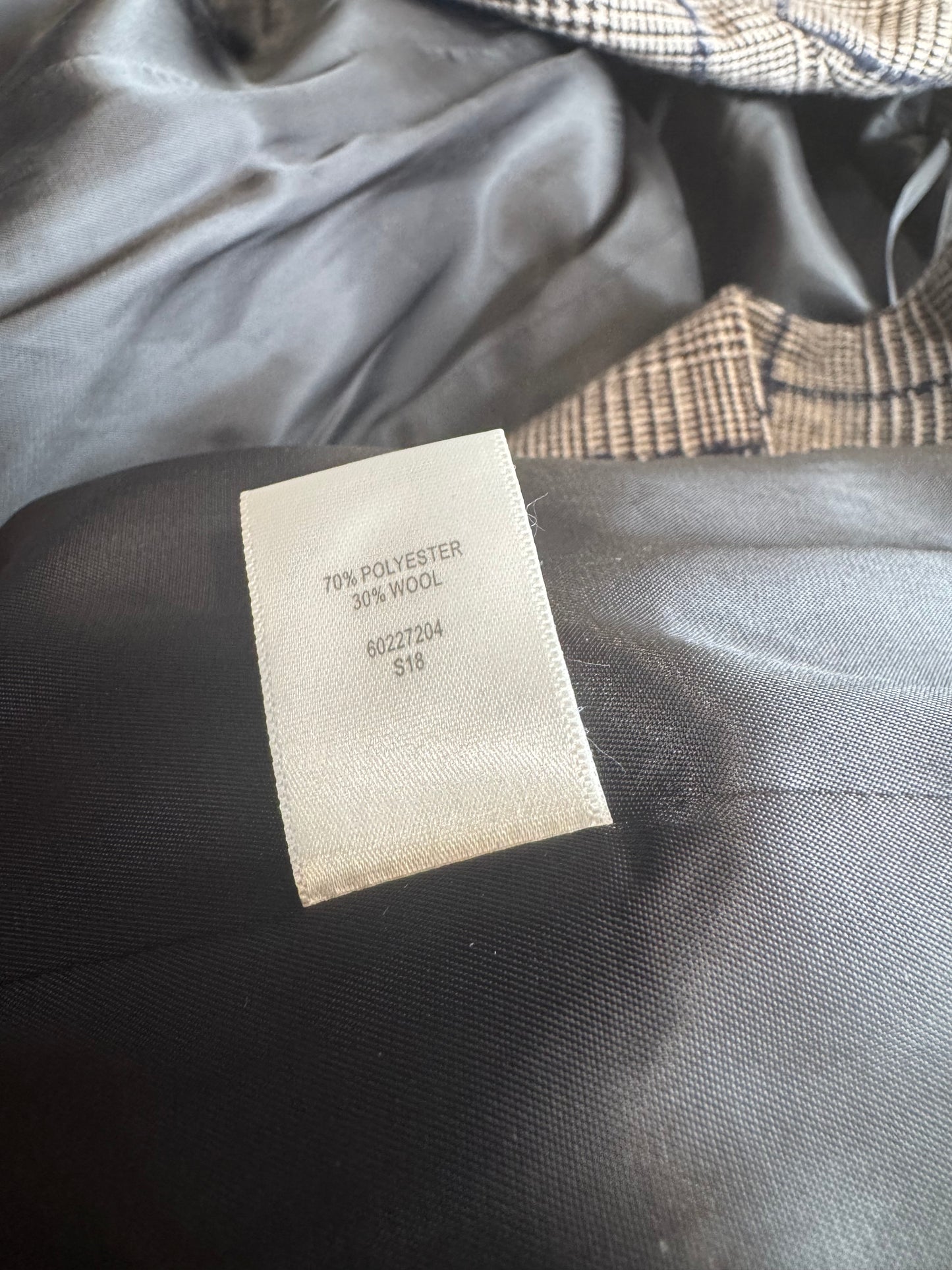 Witchery plaid blazer - size 8